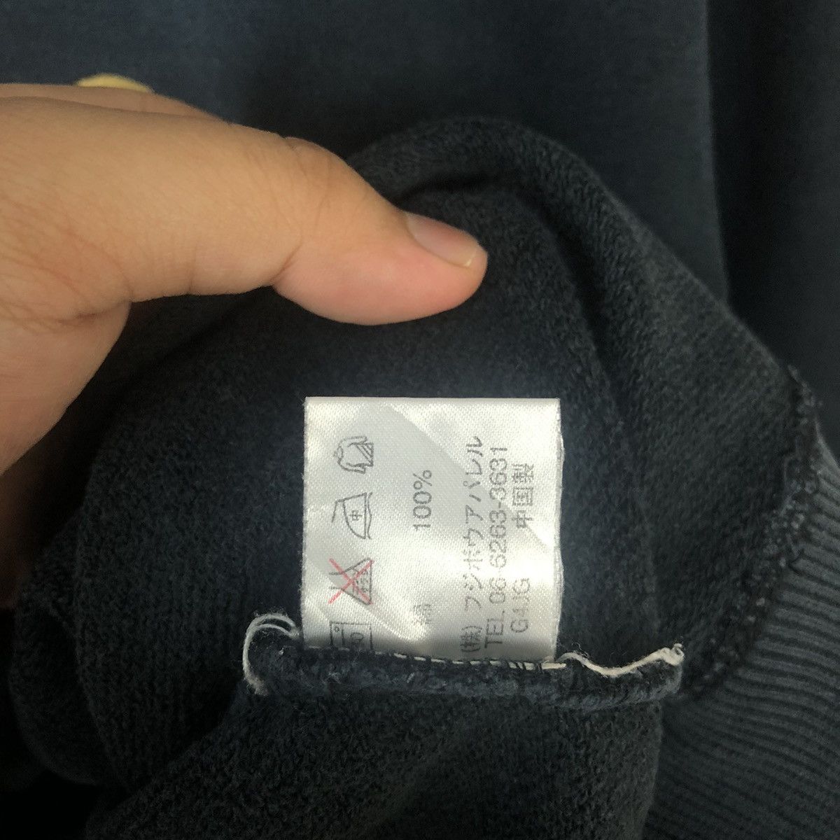 Hiroko Koshino Homme × Vintage DL Hiroko Koshino Homme Dark Blue Sweatshirt #A38 Size US M / EU 48-50 / 2 - 11 Thumbnail