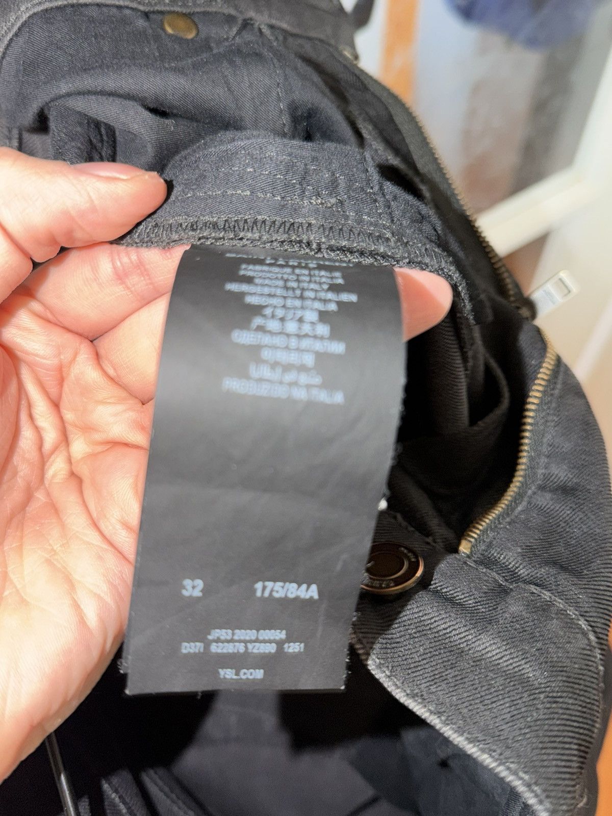 Saint Laurent Paris Saint Laurent D24 mid rise denim slightly waxed 32x34 Size US 32 / EU 48 - 5 Thumbnail