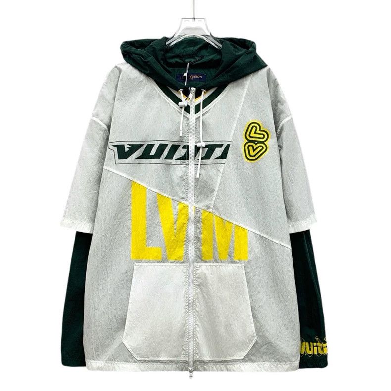 Louis Vuitton Louis Vuitton Color-block logo monogrammed hooded drawstri Size US L / EU 52-54 / 3 - 1 Thumbnail