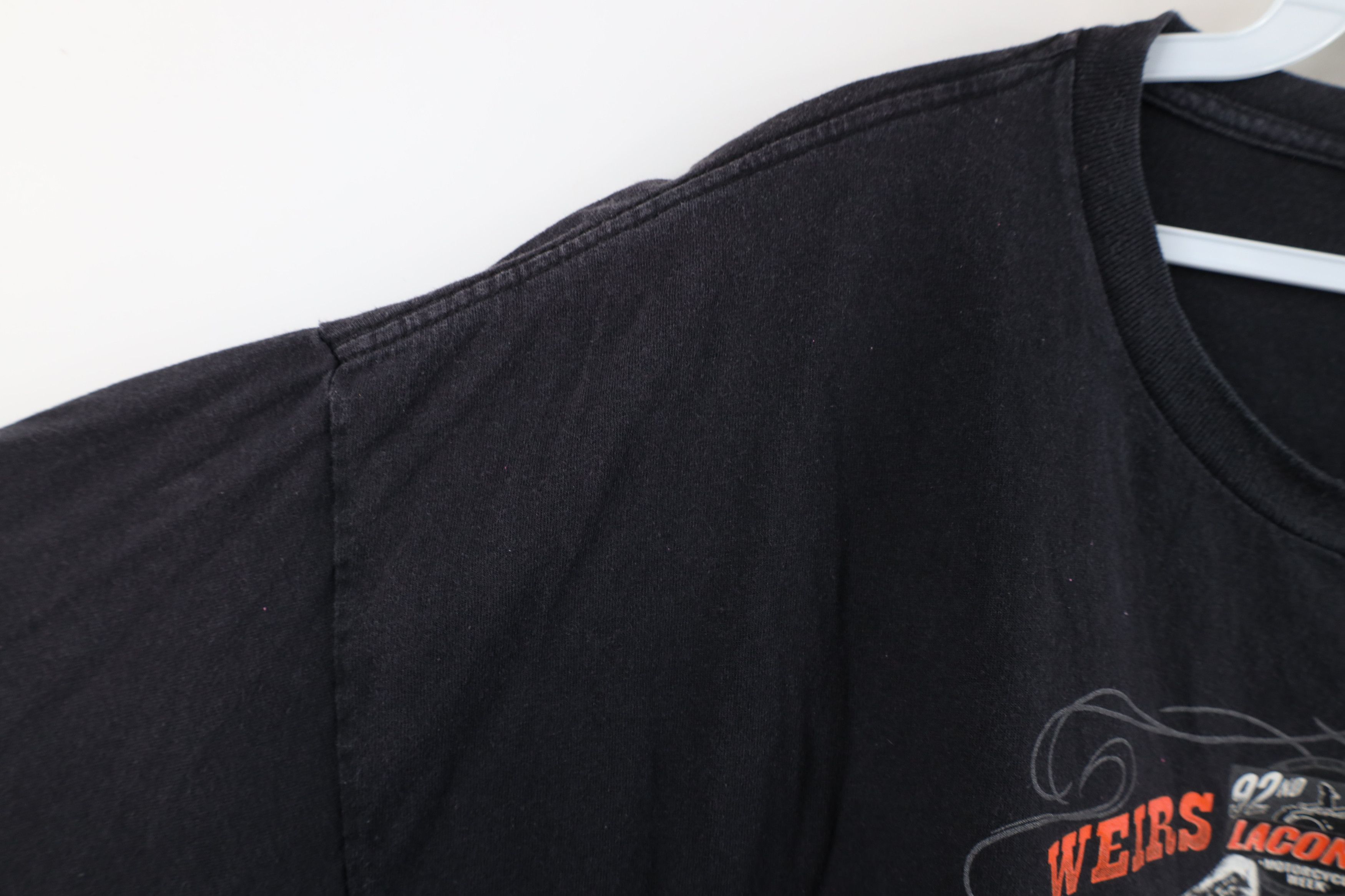 Vintage Vintage Y2K Spell Laconia Bike Week Motorcycle T-Shirt Black Size US XXL / EU 58 / 5 - 8 Thumbnail