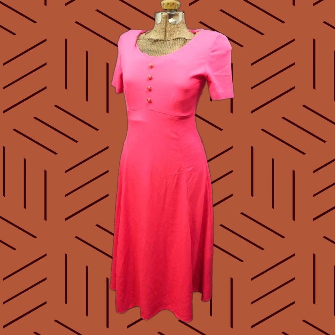 Worthington VINTAGE Worthington Pink Polyester Dress Size 6 Size M / US 6-8 / IT 42-44 - 1 Preview