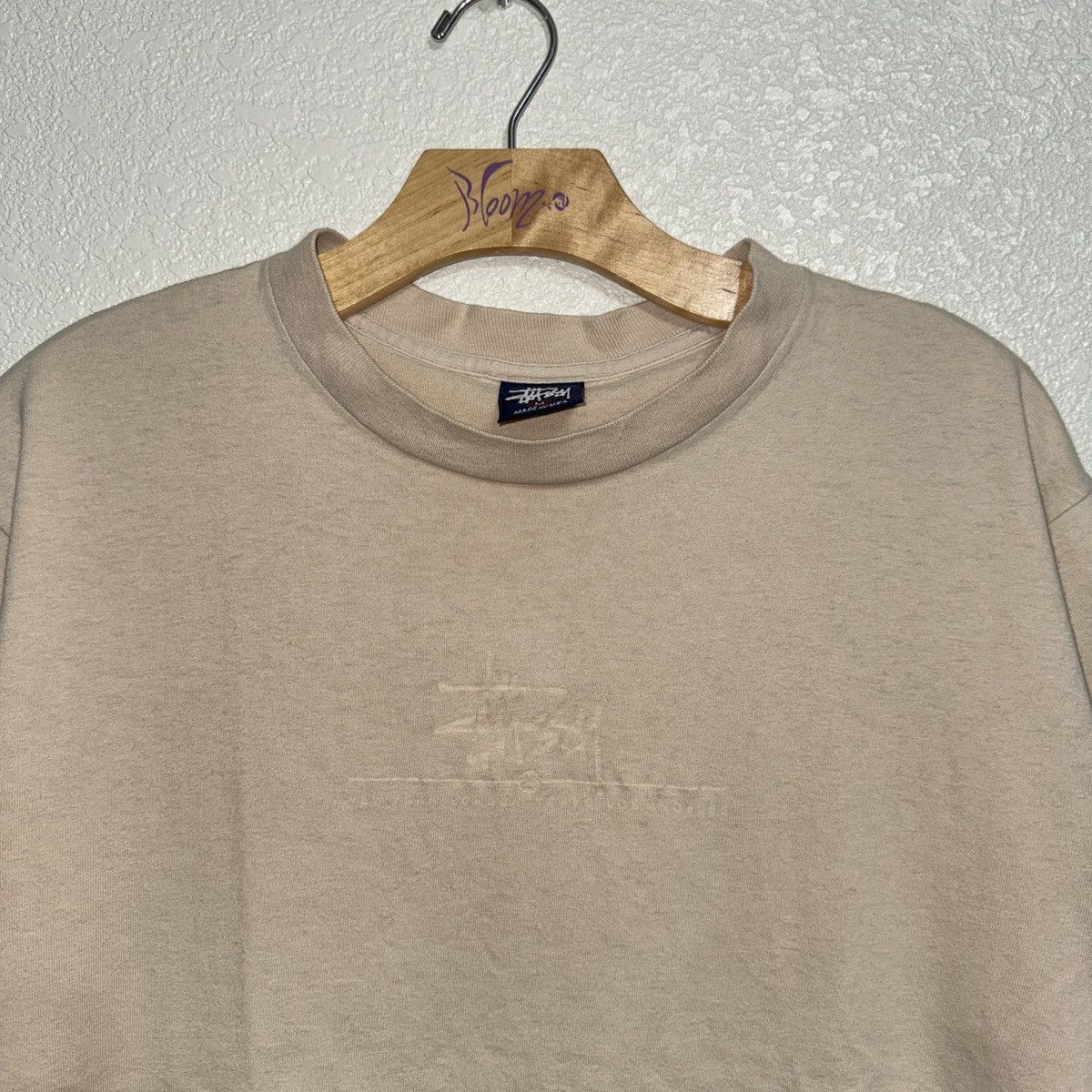 Stussy Vintage Rare 90s STUSSY Logo Single Stitch Tee Size US M / EU 48-50 / 2 - 2 Thumbnail
