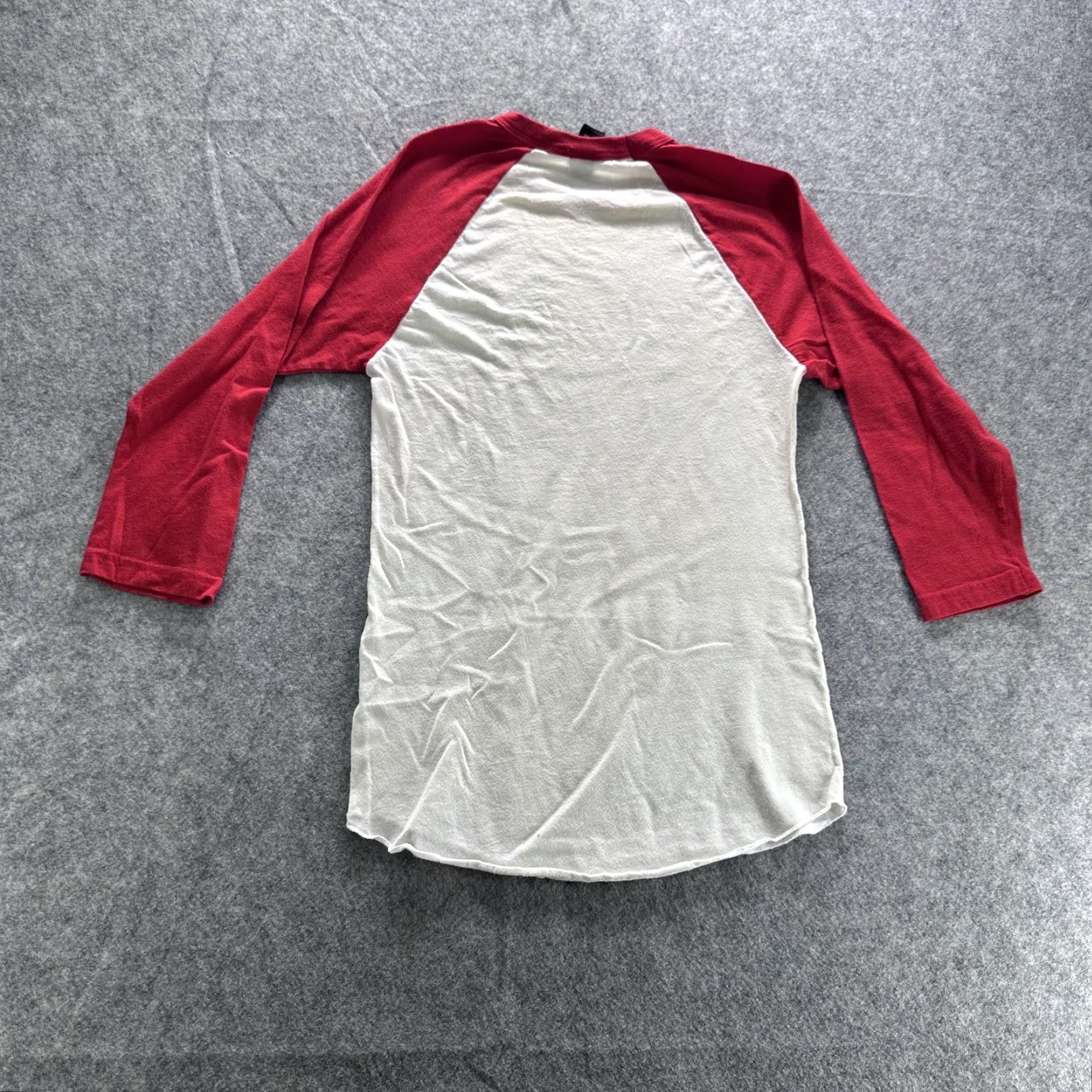 Obey OBEY Records Shirt Mens Small White Red Raglan 3/4 Sleeve Graphic Tee Made USA Size US S / EU 44-46 / 1 - 7 Thumbnail