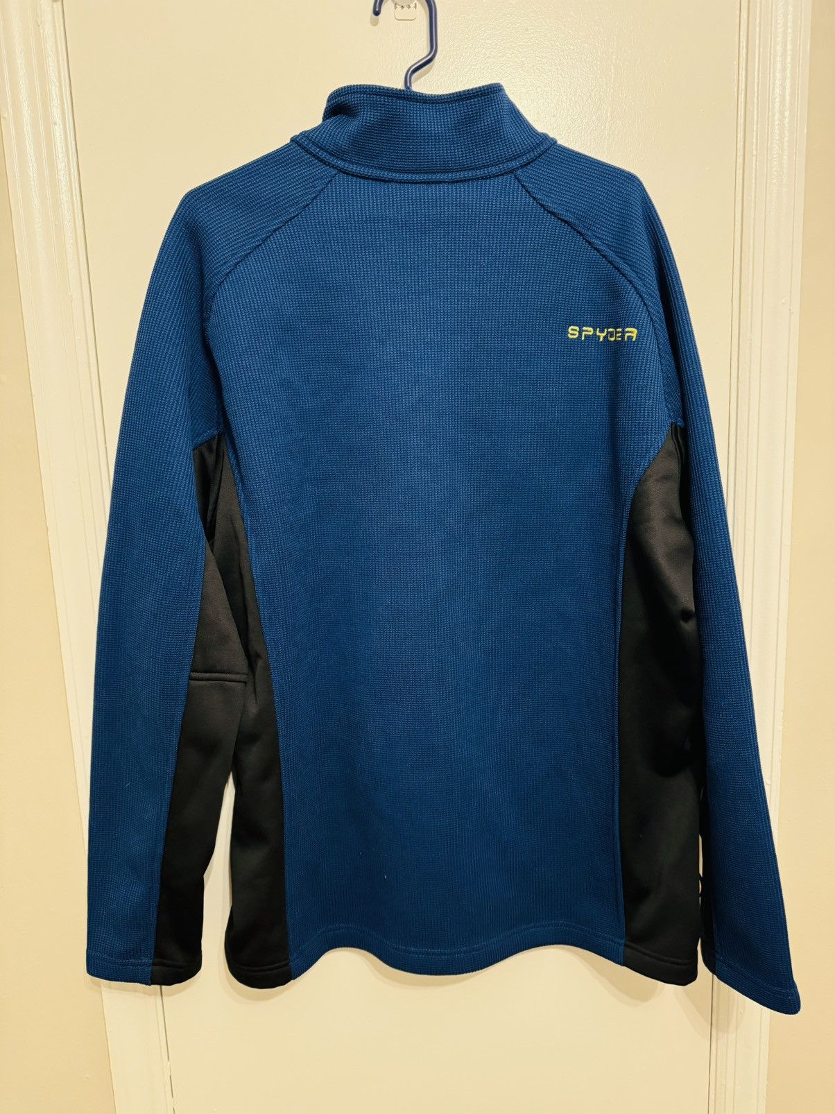 Spyder Spyder Mens Pullover Jacket Sz XXL Blue Yellow Quarter Zip Size US XXL / EU 58 / 5 - 2 Thumbnail
