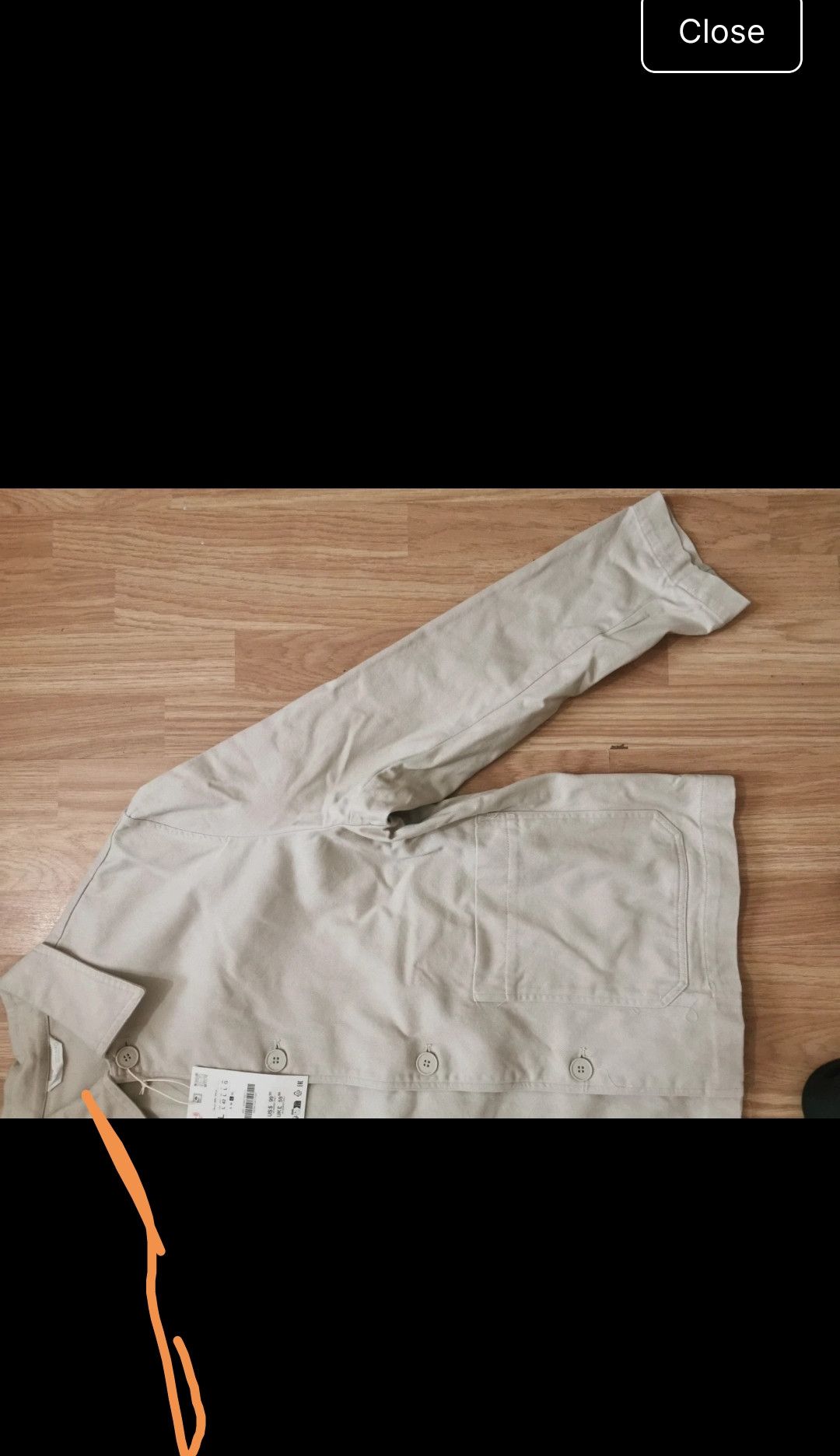 Zara Zara twill jacket size Large condition is brand new Size US L / EU 52-54 / 3 - 7 Thumbnail
