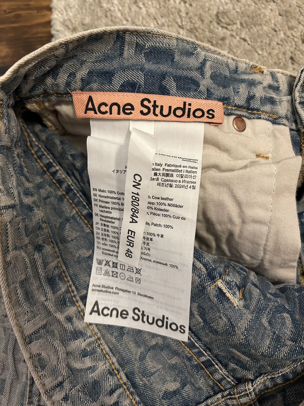 Acne Studios Acne Studios Monogram jeans Size US 33 - 5 Thumbnail