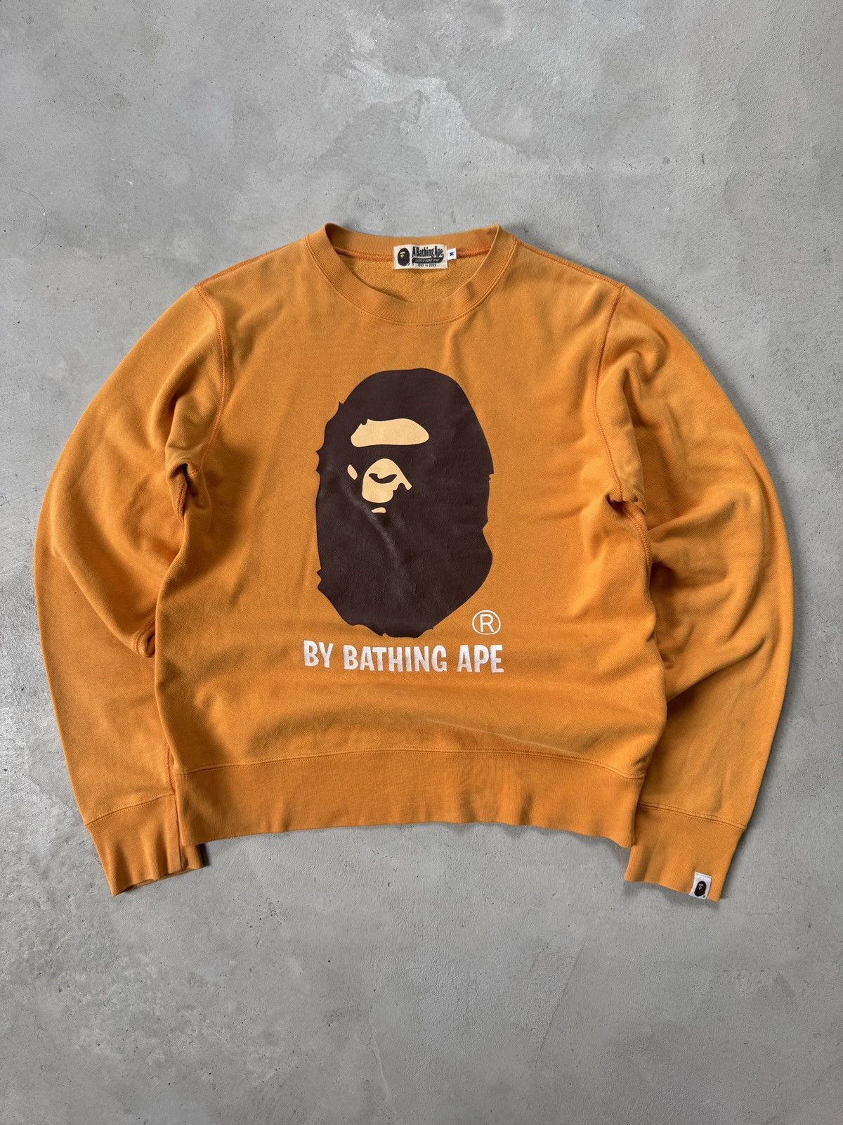 Bape A Bathing Ape BAPE Big Face Logo Orange 🍊 Size US M / EU 48-50 / 2 - 2 Thumbnail