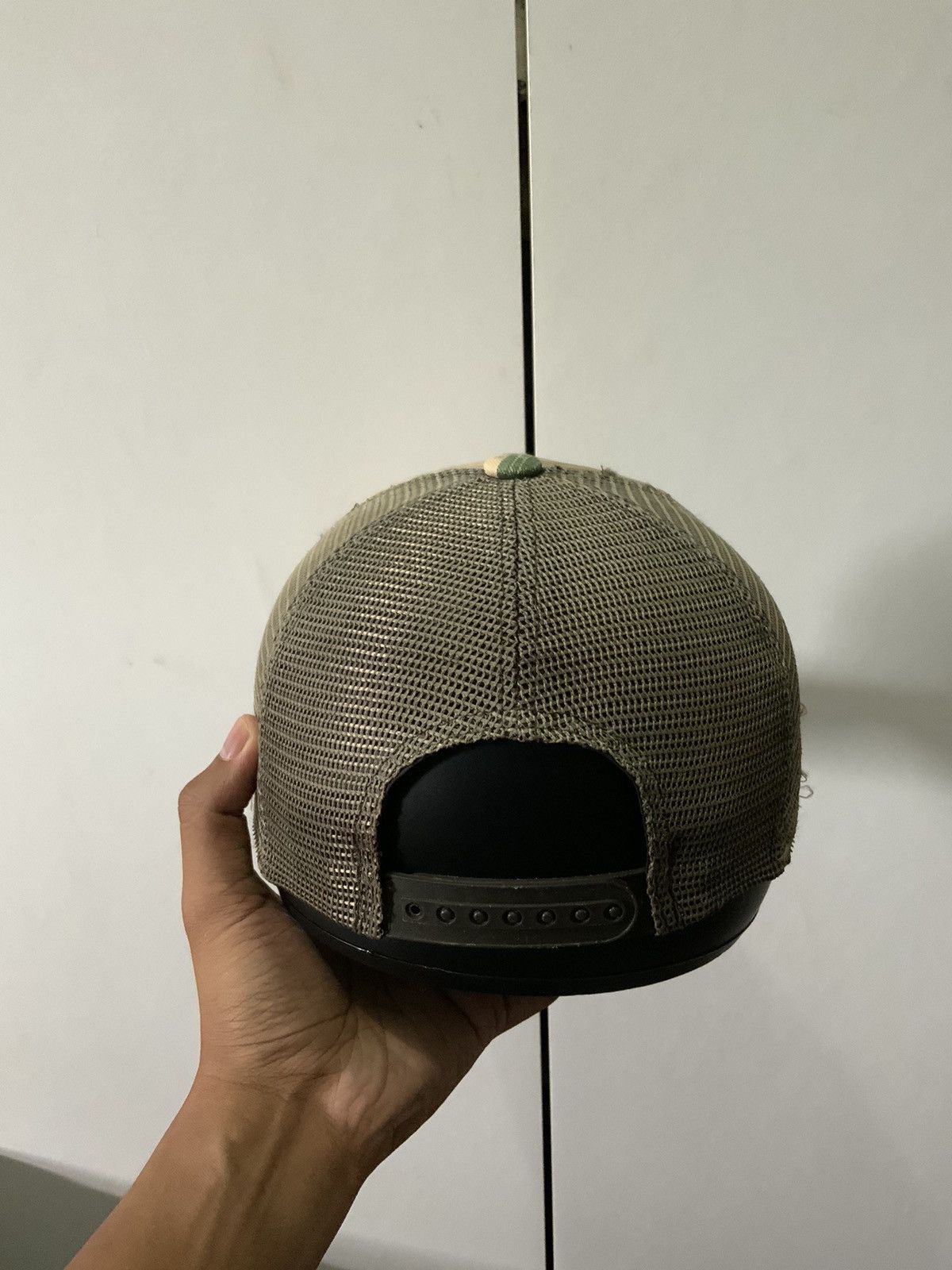 Japanese Brand Rock the Party Camoflauge Distressed Woodland Trucker Hat Size ONE SIZE - 4 Thumbnail