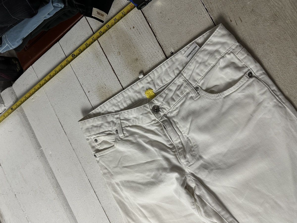 Dsquared2 🚨PUNK DSQUARED2 OPIUM SKINNY white WOMENS JEANS Y2k BIKER Size 30" / US 8 / IT 44 - 2 Thumbnail