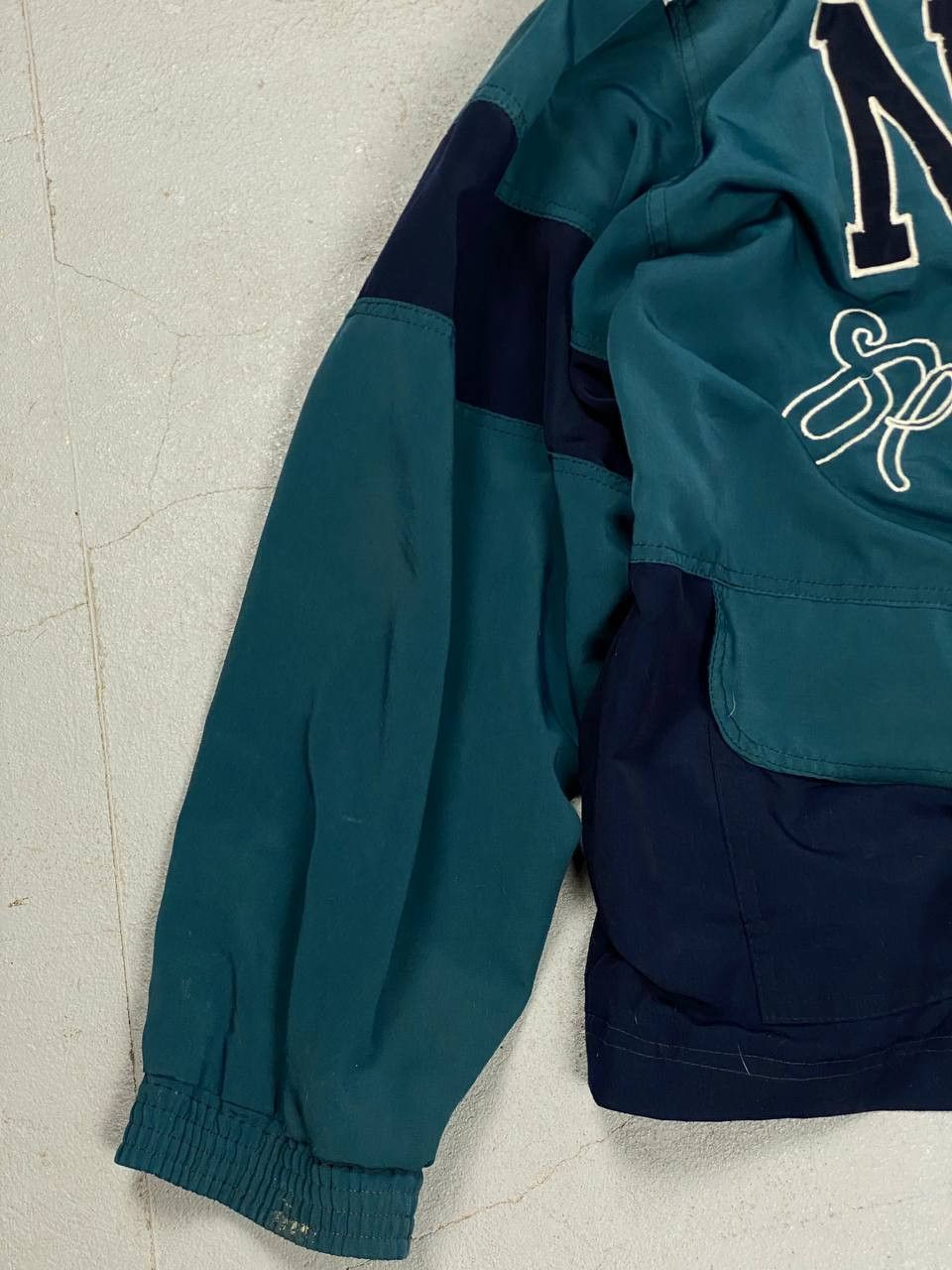 Nike × Vintage 90s Nike Athletic Big Logo Vintage Y2K Retro Track Jacket Size US L / EU 52-54 / 3 - 5 Thumbnail