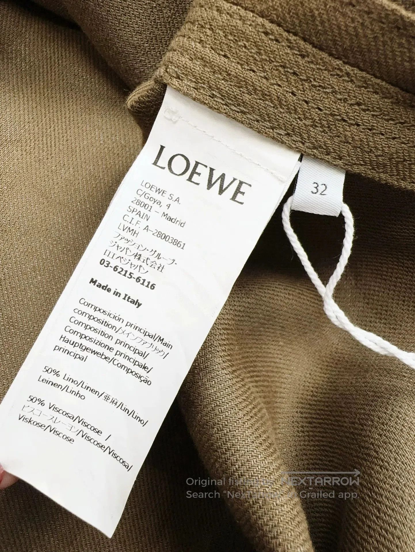 Loewe Loewe Khaki Patch Pocket Jacket. Size US M / EU 48-50 / 2 - 6 Thumbnail