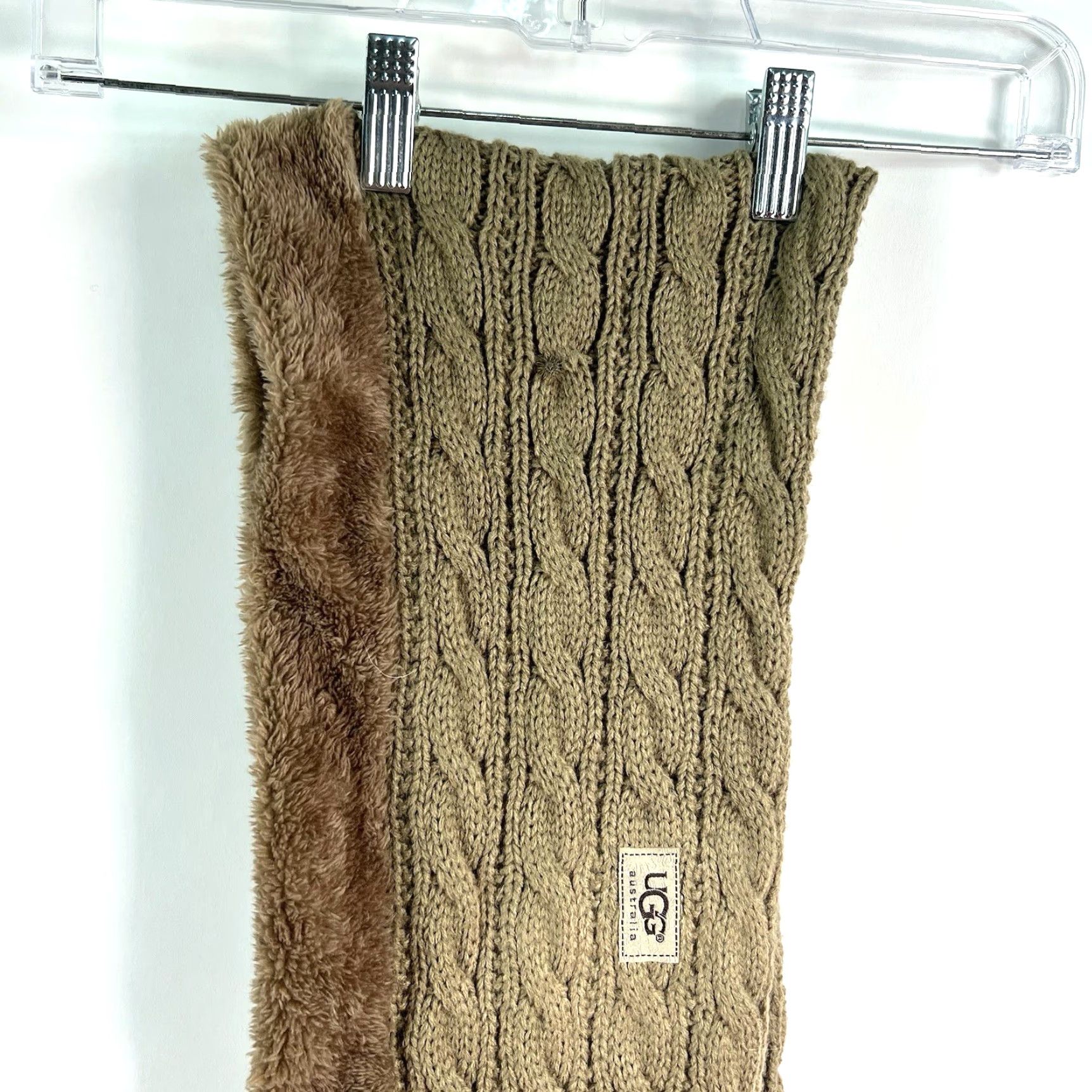Ugg Brown UGG Infinity Scarf Faux Fur Soft Wrap Knit 28X8 Size ONE SIZE - 3 Thumbnail