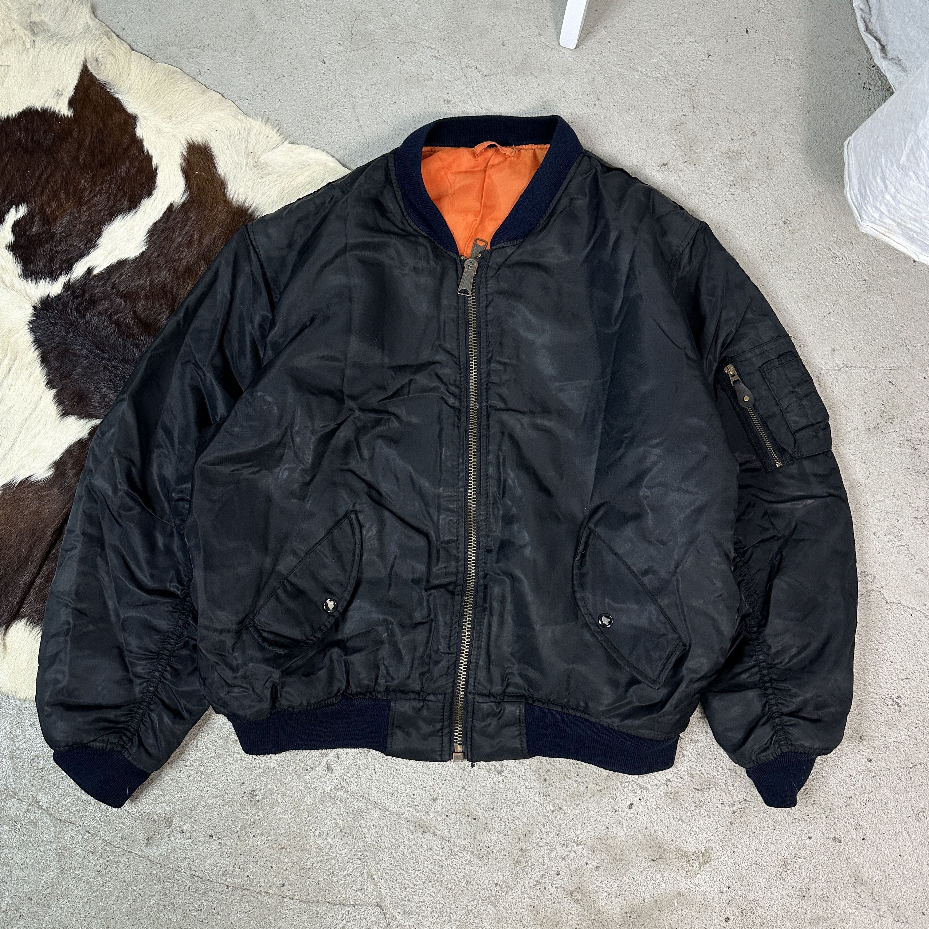 Vintage Vintage Reversible Bomber Jacket Size US L / EU 52-54 / 3 - 2 Thumbnail