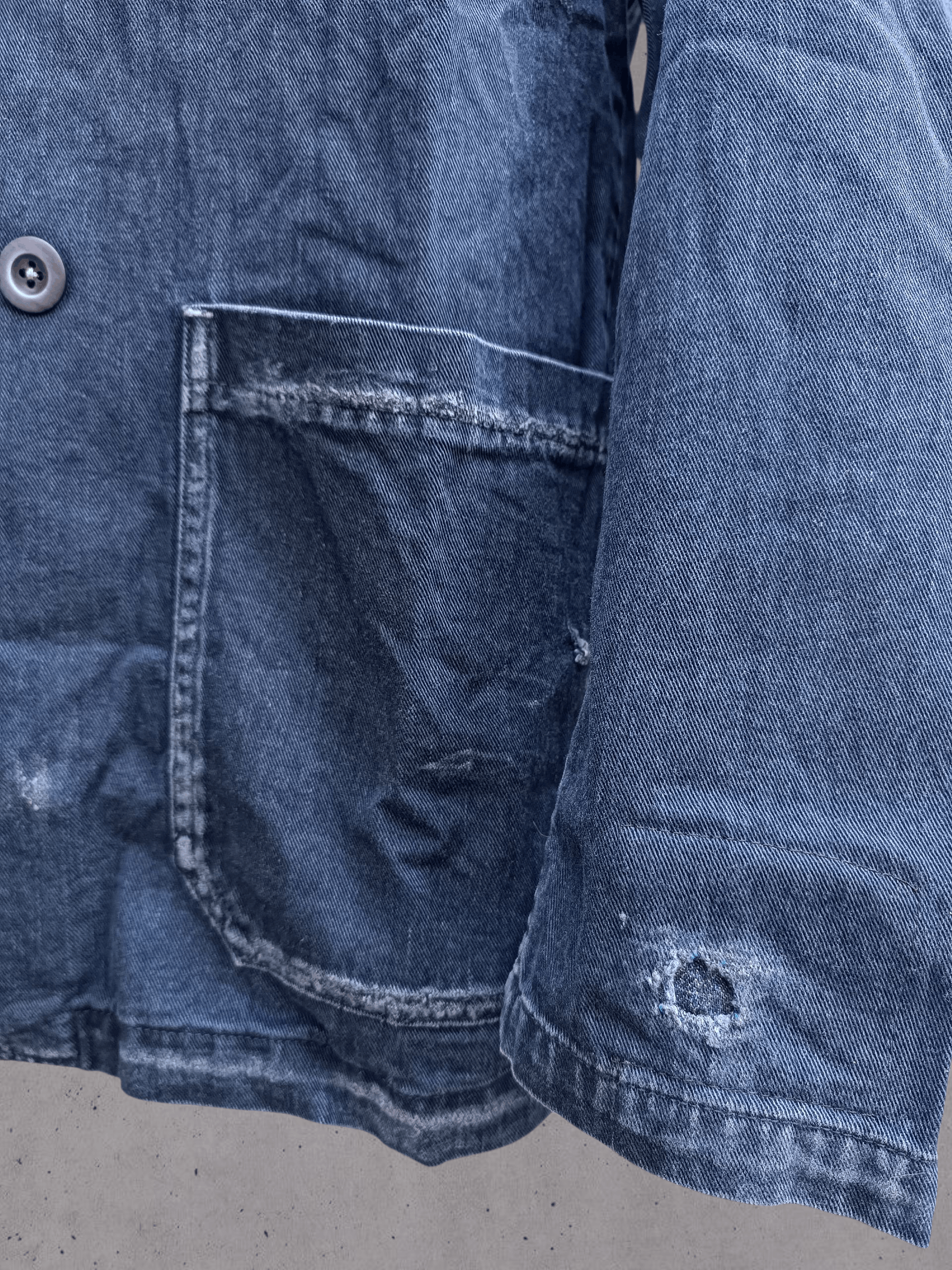45rpm 45rpm Indigo Distressed Work Jacket Size US L / EU 52-54 / 3 - 6 Thumbnail