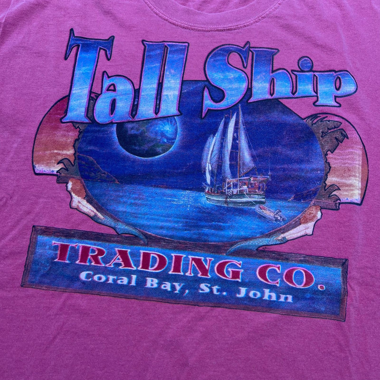 Vintage Vintage Tall Ship Trading Co Coral Bay St John T-shirt XL Size US XL / EU 56 / 4 - 2 Thumbnail
