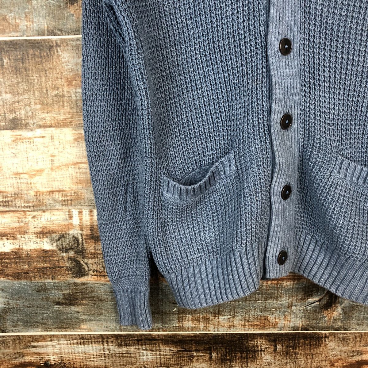 Homespun Knitwear × Japanese Brand DL Green Label Blue Cardigan Knitwear #C047 Size US M / EU 48-50 / 2 - 7 Thumbnail