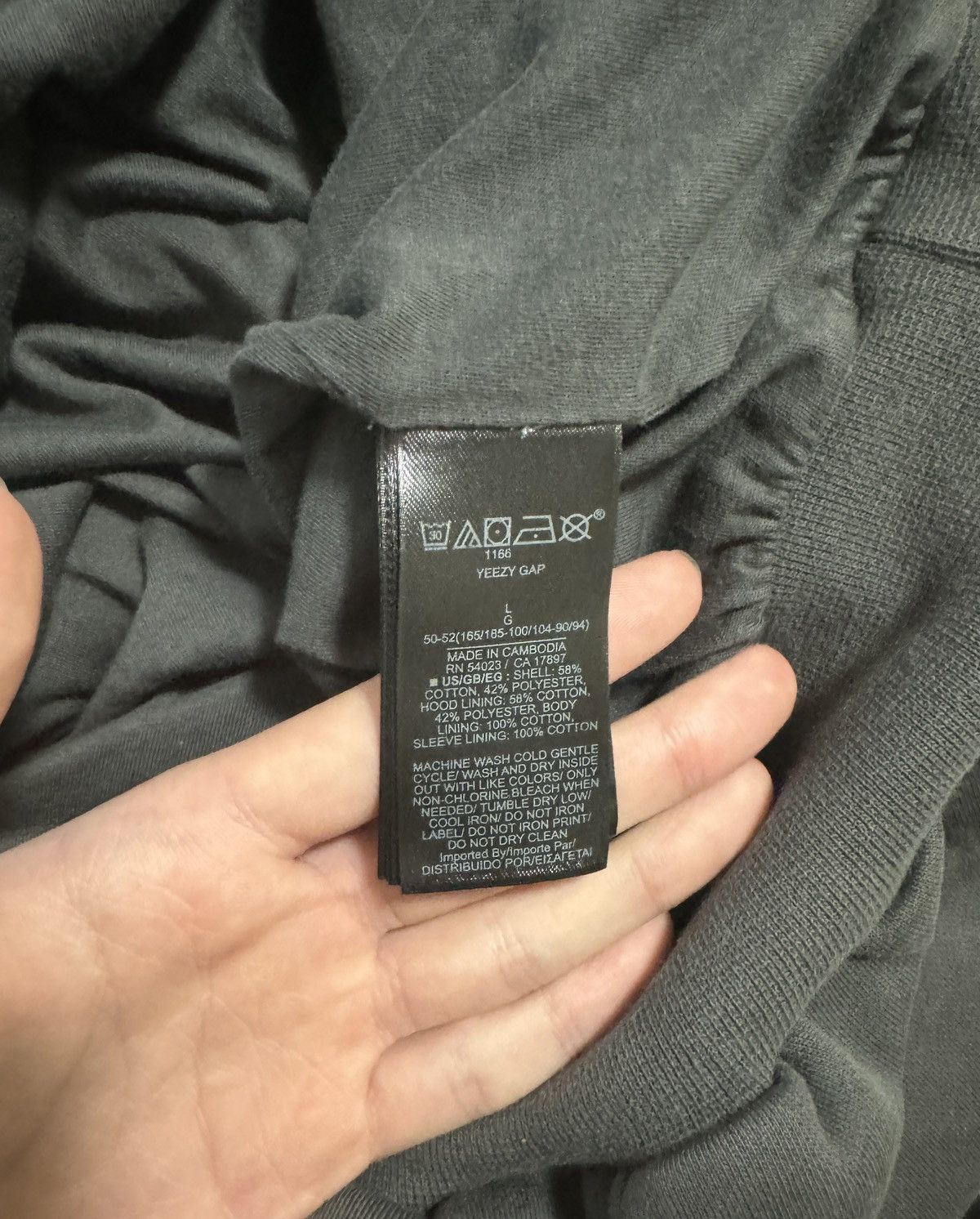 Gap Yeezy Gap Engineered by Balenciaga Dove Hoodie Size US L / EU 52-54 / 3 - 5 Thumbnail