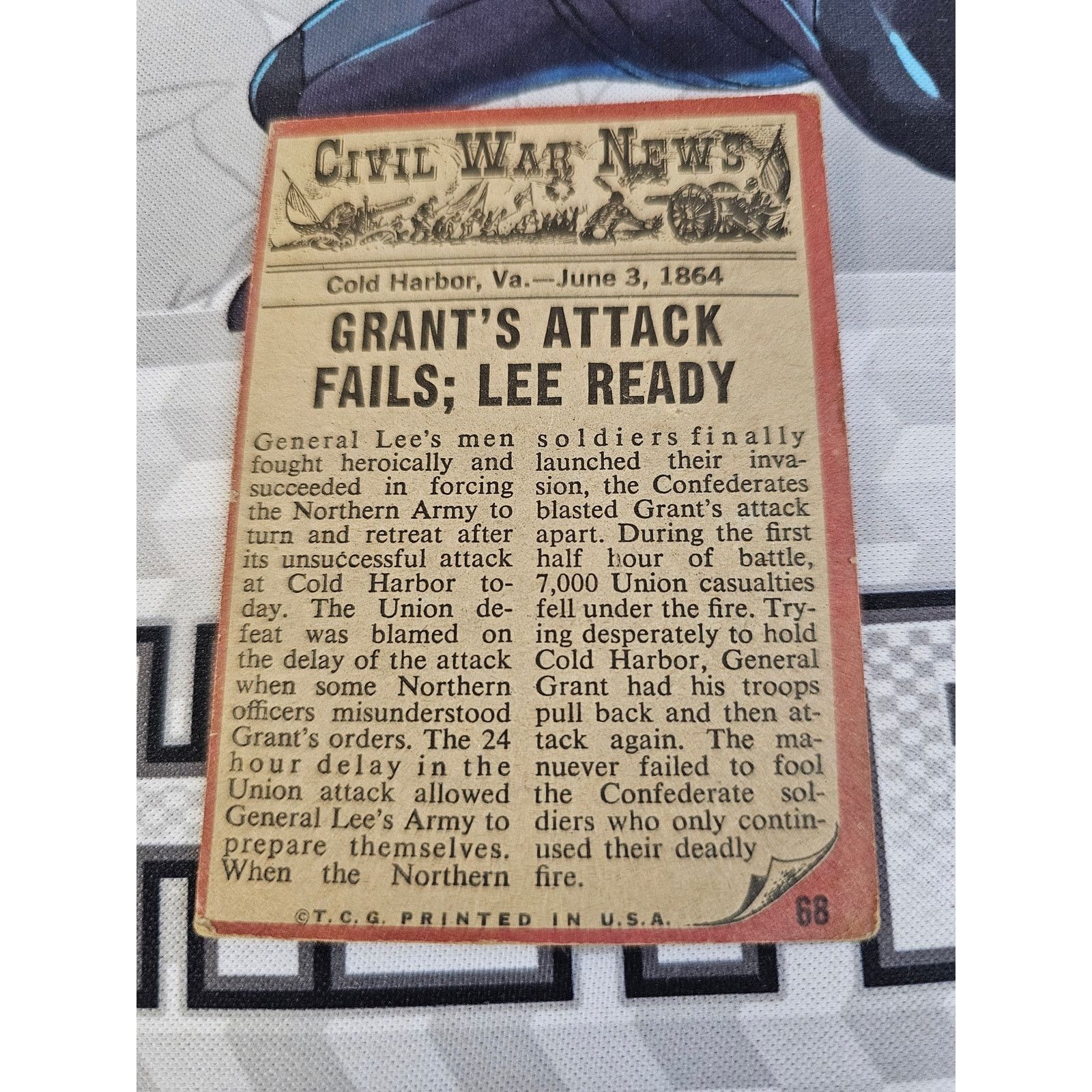 & Other Stories 1962 Topps Civil War News #68 The Will To Win Size ONE SIZE - 2 Thumbnail