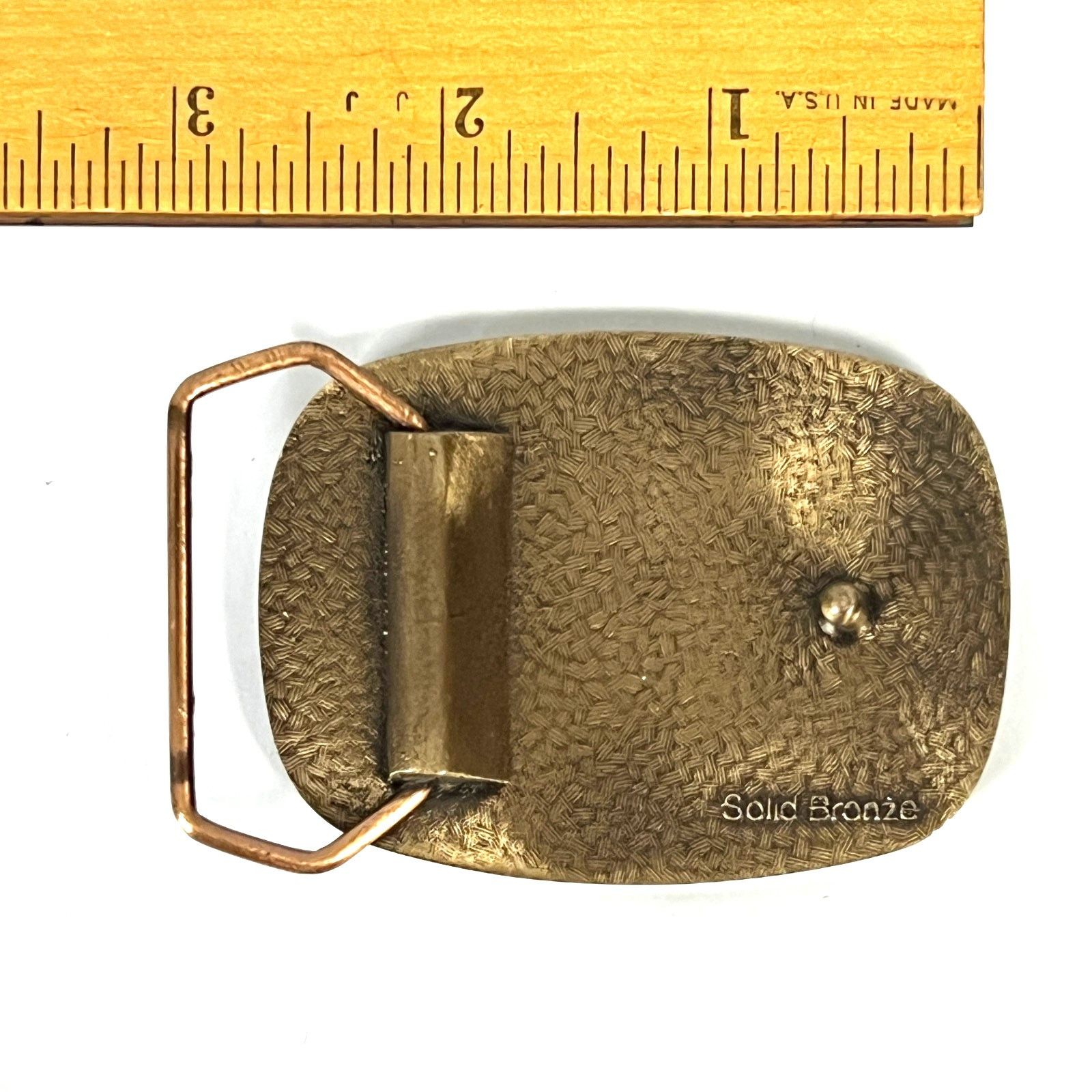 Other HP Oil Derrick Vintage Belt Buckle Solid Bronze Hewlett Pack Size ONE SIZE - 3 Thumbnail