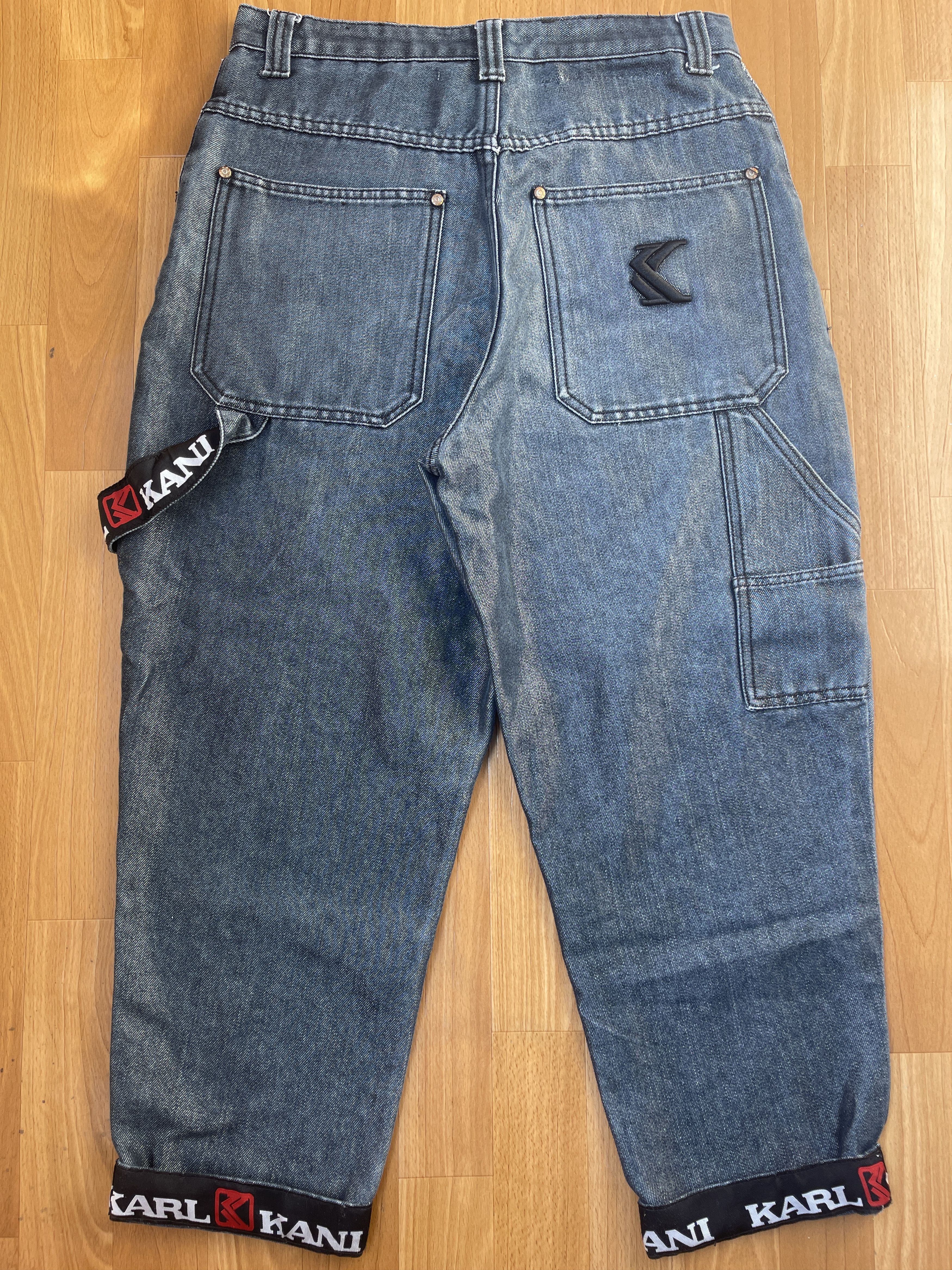 Karl Kani KARL KANI jeans shiny vintage baggy jeans silver metallic 30 Size US 30 / EU 46 - 1 Thumbnail