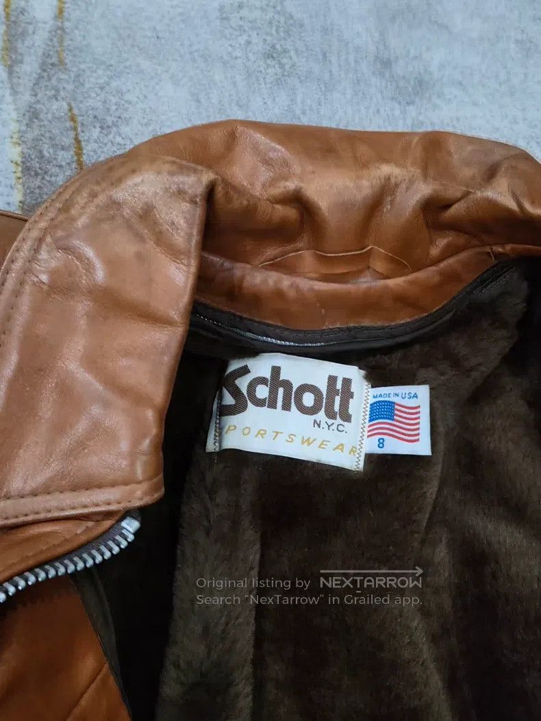 Schott Schott Vintage leather jacket Size S / US 4 / IT 40 - 5 Thumbnail