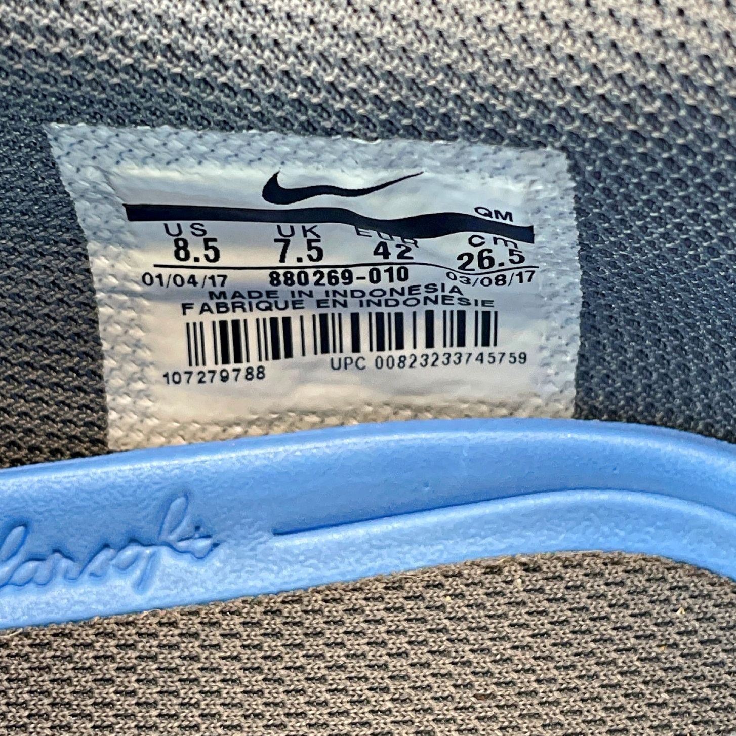 Nike Nike Canvas Solarsoft Portmore II Skate Sneakers 880269-010 Size US 8.5 / EU 41-42 - 7 Thumbnail