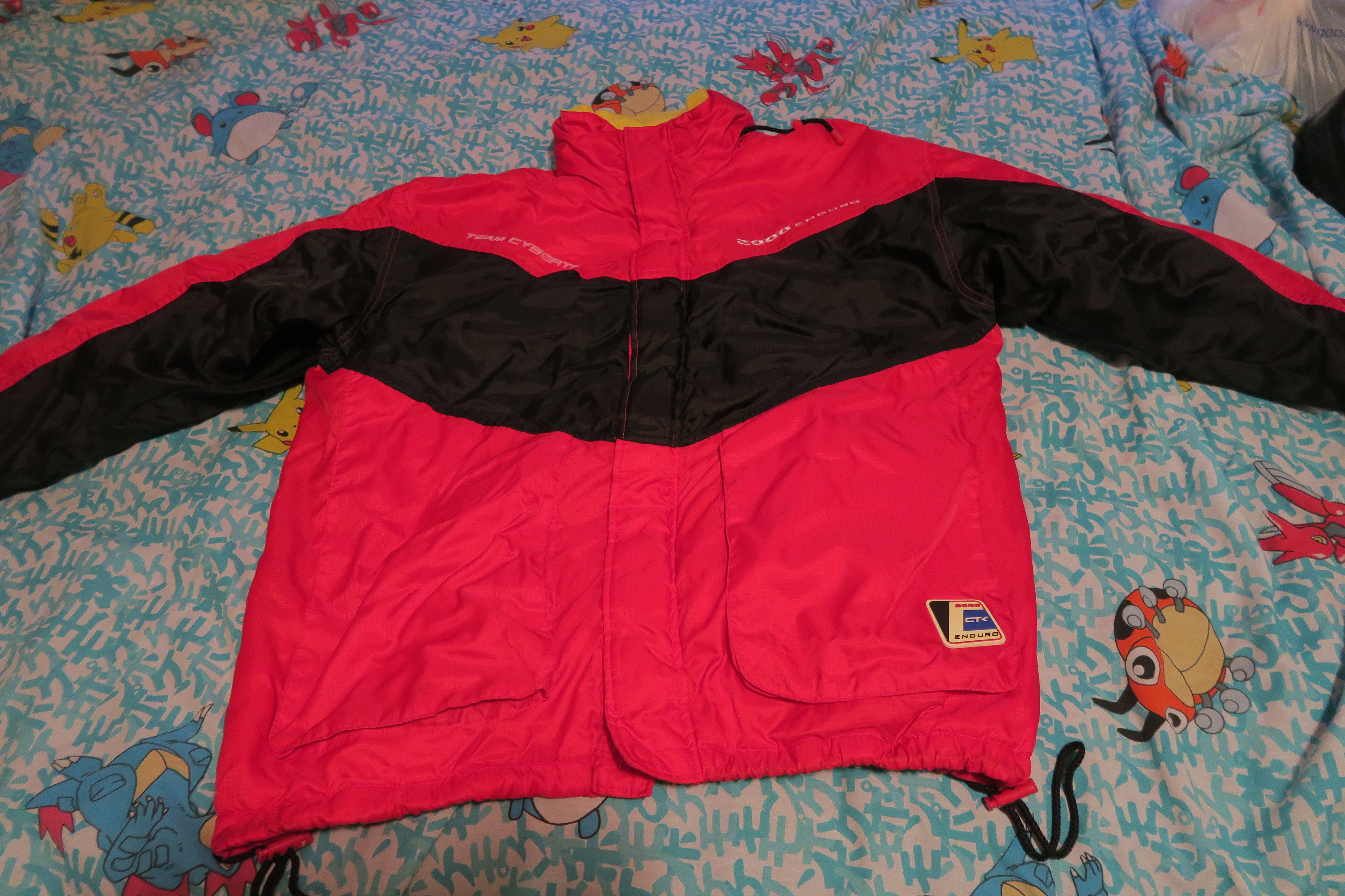 Racing × Vintage Team CYBERTEK Racing Jacket Red 2000 Enduro CTK Fleece ...