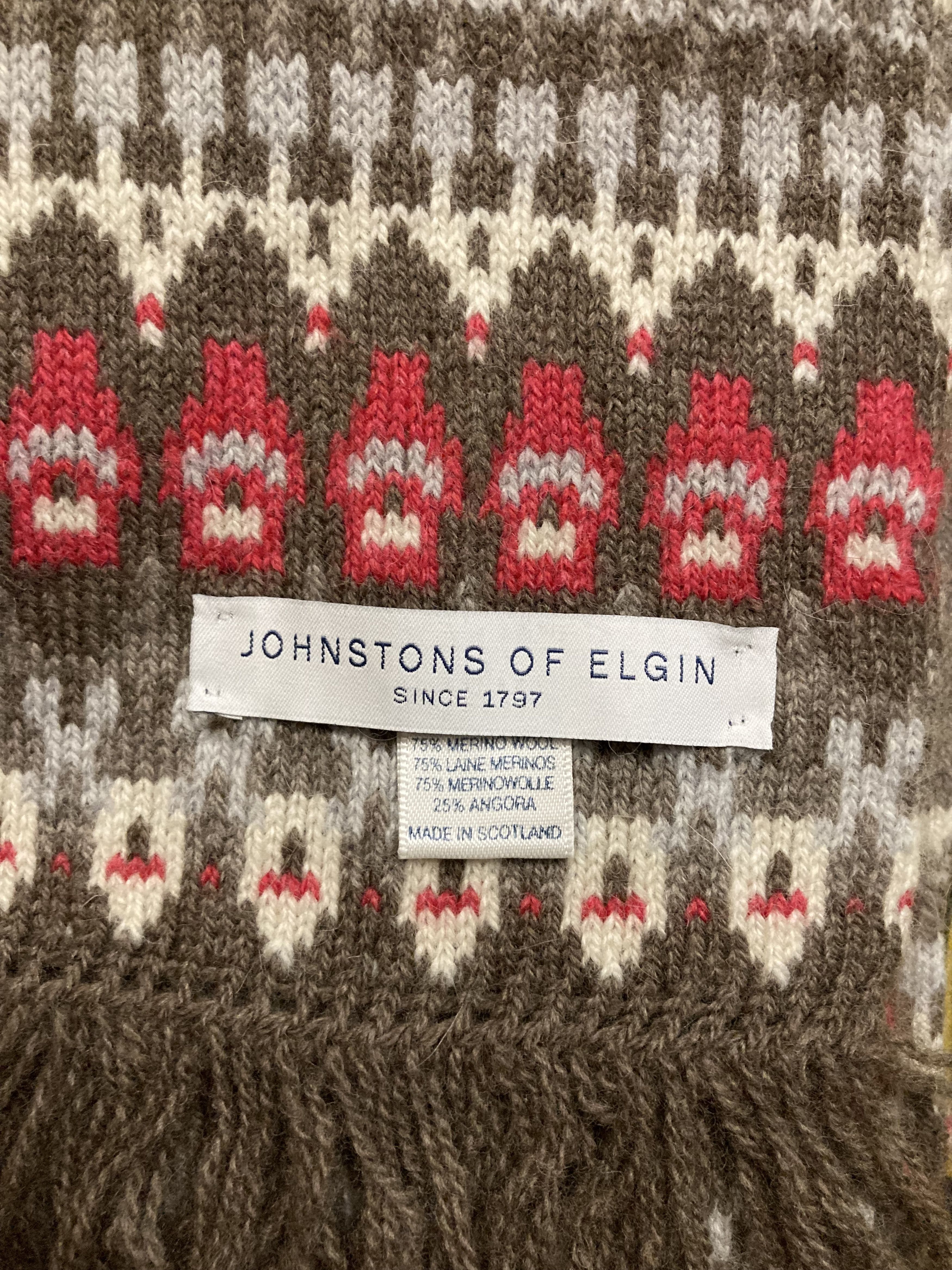 Johnstons Of Elgin Johnstons of Elgin wool /angora luxury long scarf Size ONE SIZE - 3 Thumbnail