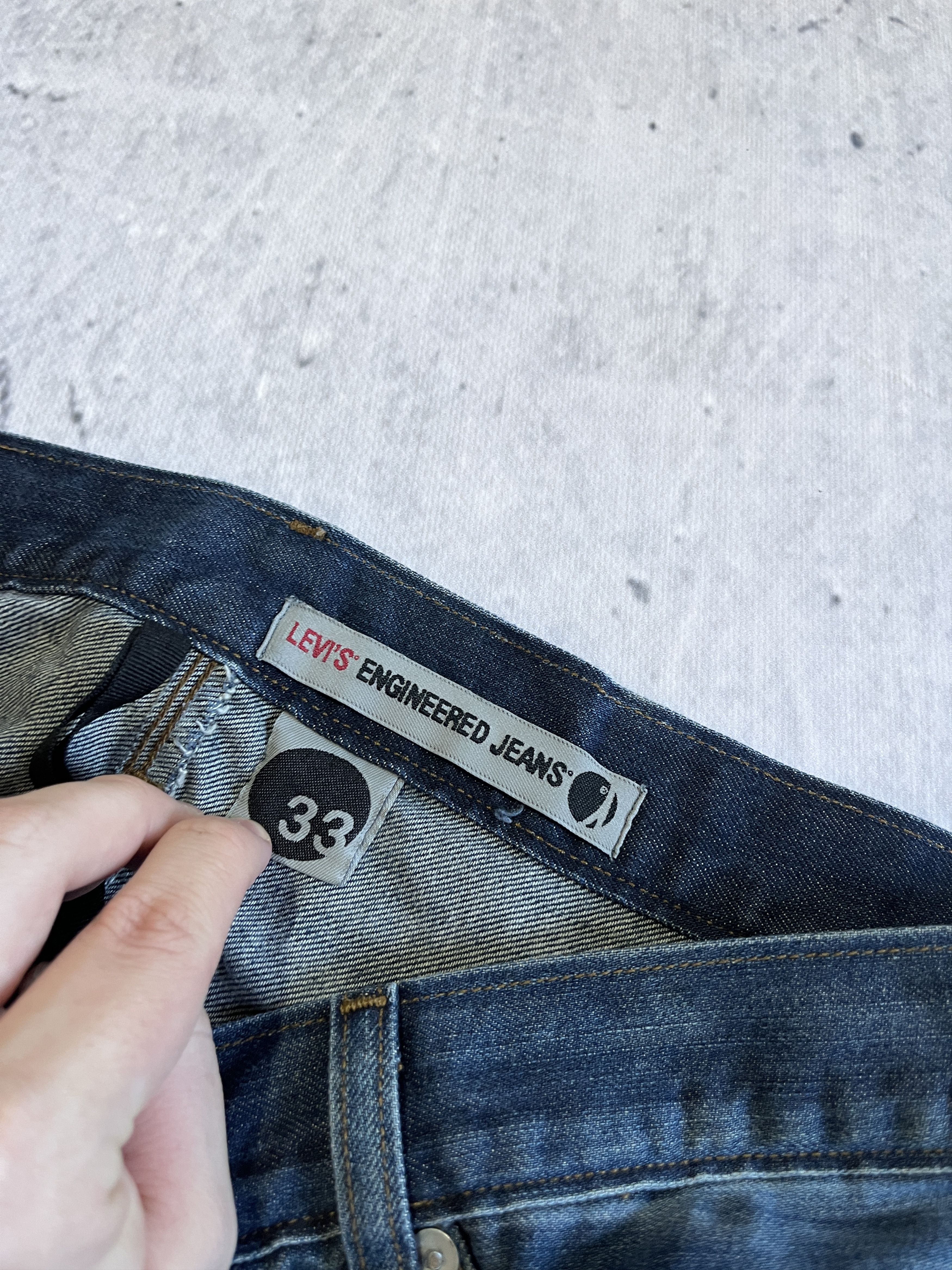 Levi's LEVI'S ENGINEERED JEANS 2009 TWISTED LEG VINTAGE Y2K DENIM Size US 33 - 9 Thumbnail