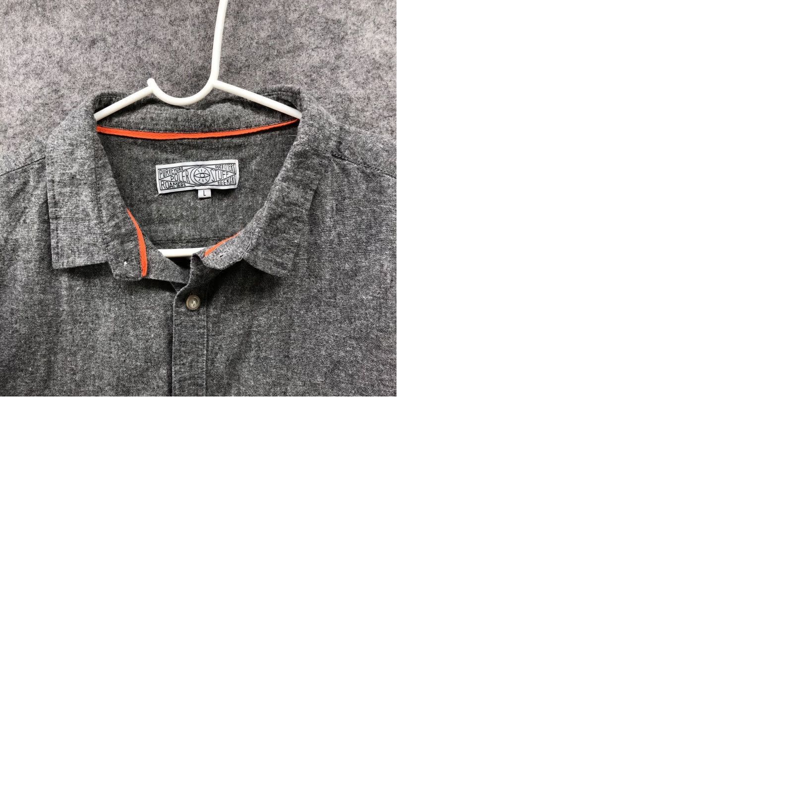 Poler Poler Stuff Flannel Shirt Mens L Gray Long Sleeve Button Up Camp Outdoors Casual Pocketed 100% Cotton Modern Fleece-Free Size US L / EU 52-54 / 3 - 9 Thumbnail