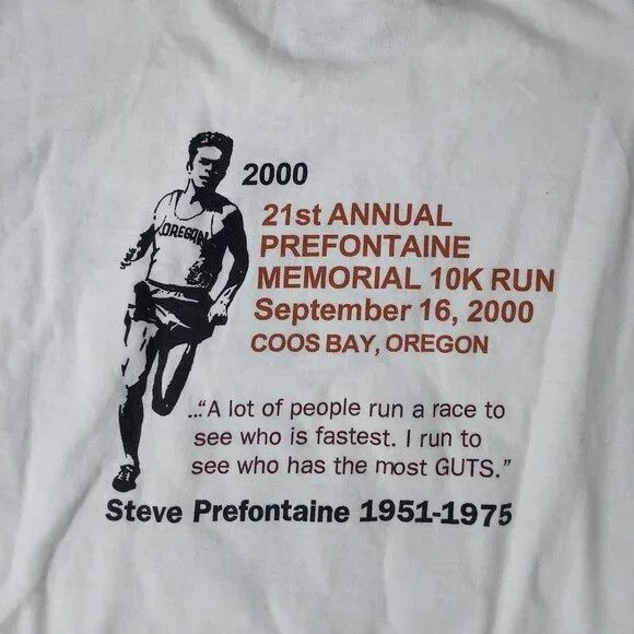 Nike × Vintage Vintage Nike Prefontaine Memorial Run 2000 T-Shirt Size US XL / EU 56 / 4 - 1 Thumbnail