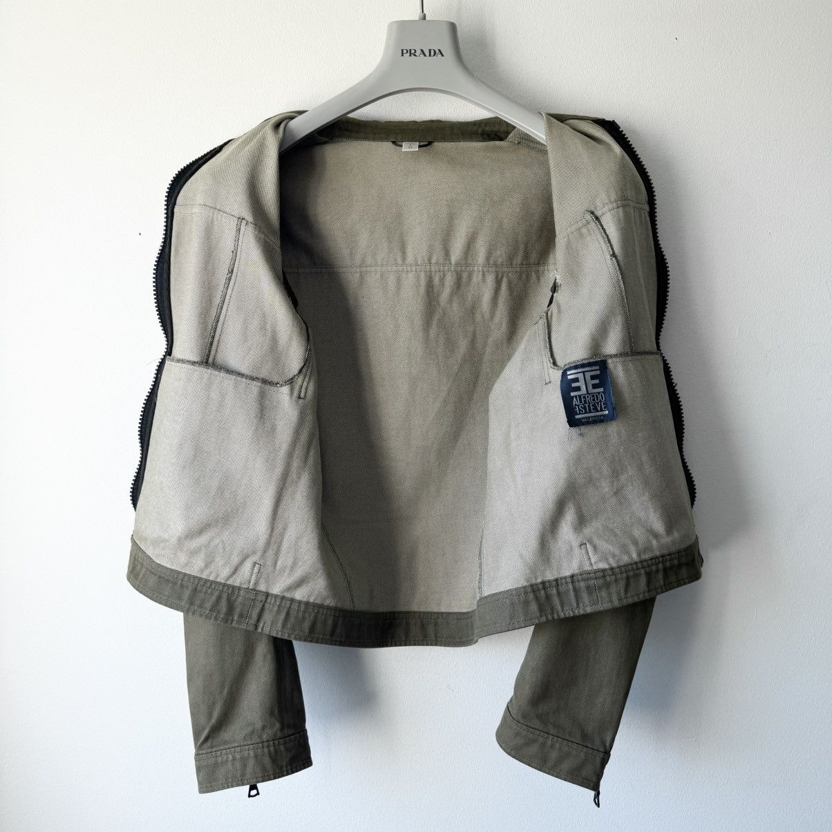 Miu Miu Miu Miu SS2000 Cotton Cropped Zip-Up Modular Denim Jacket Size US M / EU 48-50 / 2 - 11 Thumbnail