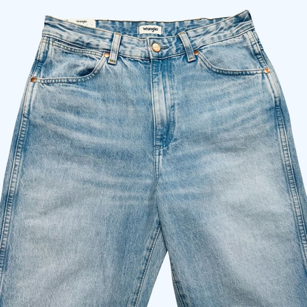 Wrangler NWT New Wrangler Wild West High Rise Straight Destructed Je Size 27" / US 4 / IT 40 - 9 Thumbnail