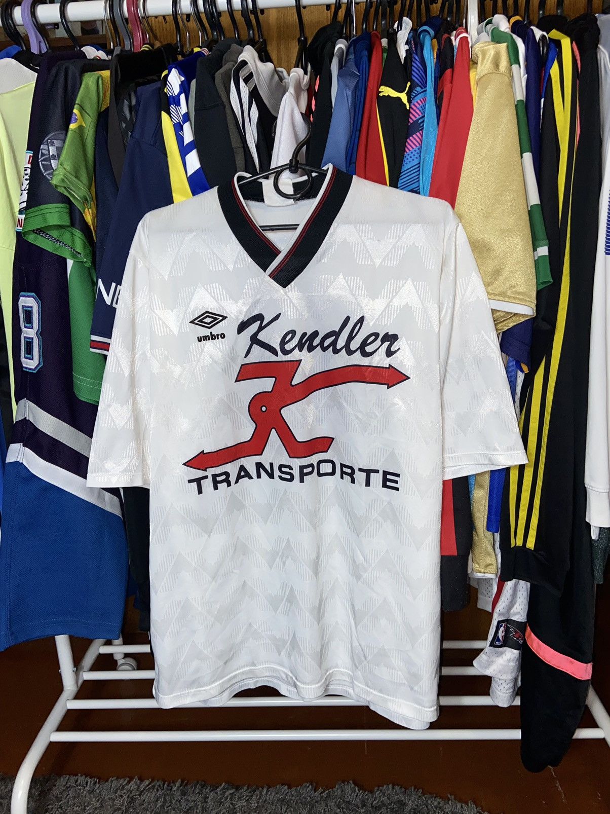 Umbro × Vintage VINTAGE 88/90 UMBRO BLOCK CORE SOCCER FOOTBALL JERSEY #8 Size US XL / EU 56 / 4 - 1 Thumbnail