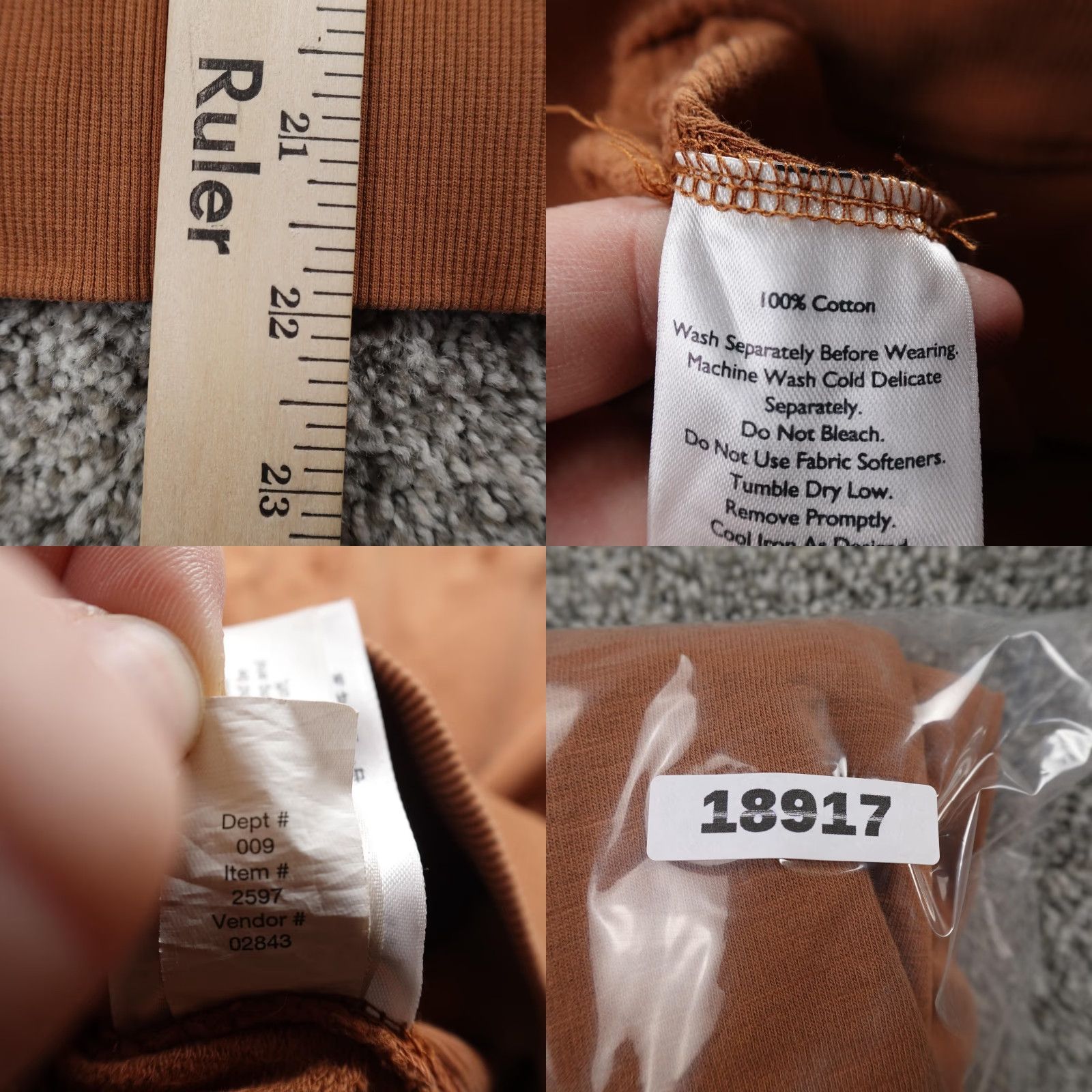 Eddie Bauer Eddie Bauer Sweatshirt Womens XL Brown Orange Pullover Crewneck Sweatshirt Outdoor Size XL / US 12-14 / IT 48-50 - 8 Thumbnail