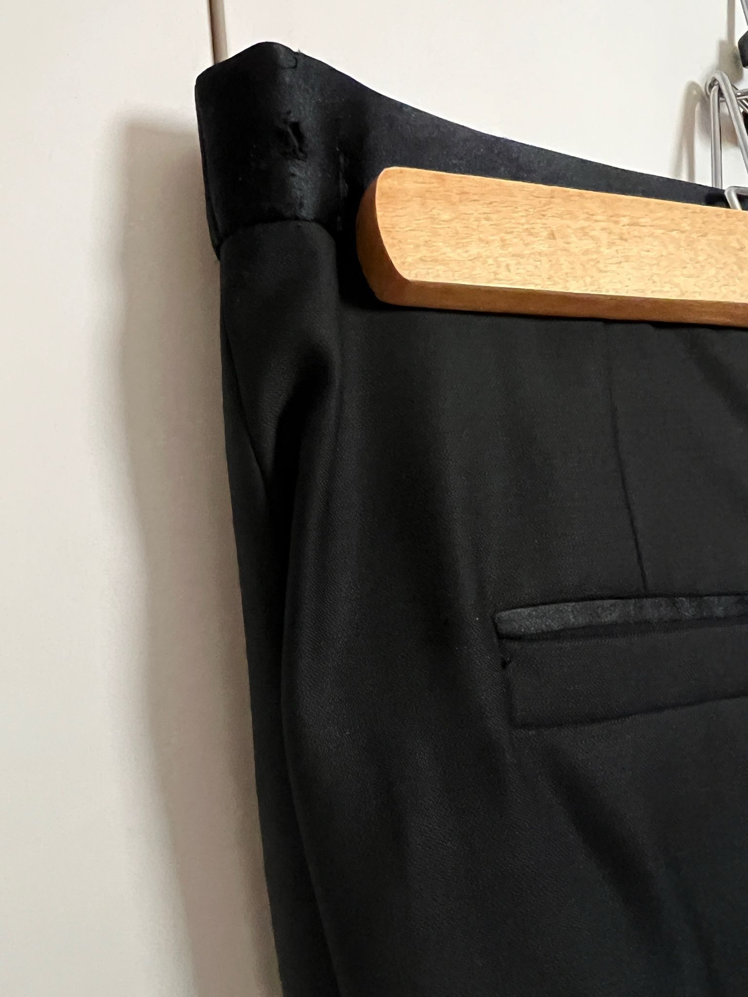 Versace Versace Black Wool Tuxedo Size 48R - 11 Thumbnail