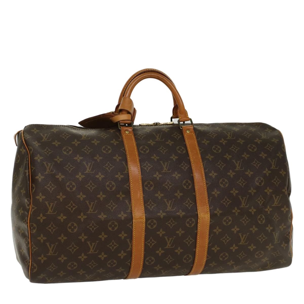 Auth LOUIS VUITTON Keepall Bandouliere 60 2way Boston Bag Monogram Brown  M41412