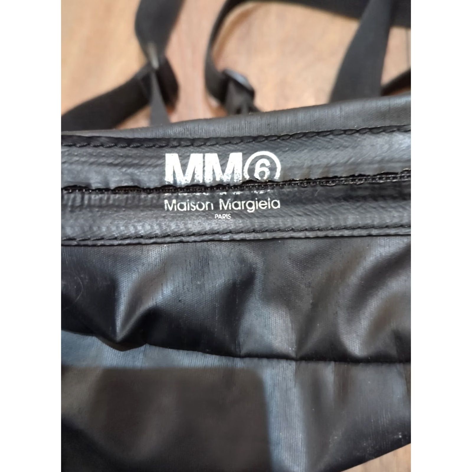 Vintage VINTAGE Mm6 Maison Margiela Rucksack Shoulder Women Bag Limited Edition (Medium) Black Logo Official Mm6 Maison Margiela Women Bag Mens? Size ONE SIZE - 7 Thumbnail