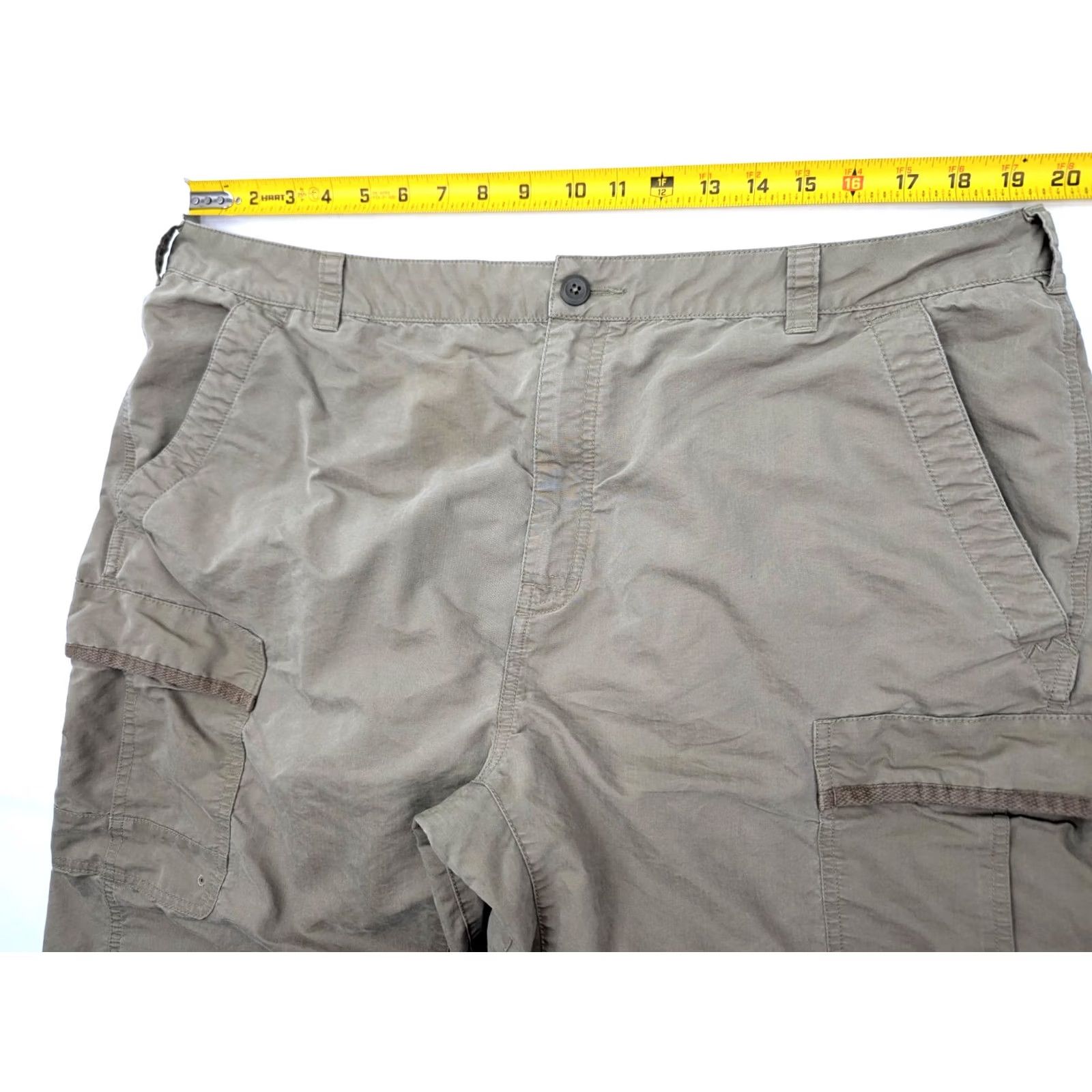 Vintage REI Mens Pants 39x29 Cargo Beige Lightweight Outdoor Hiking Nature Sports Size US 39 - 5 Thumbnail