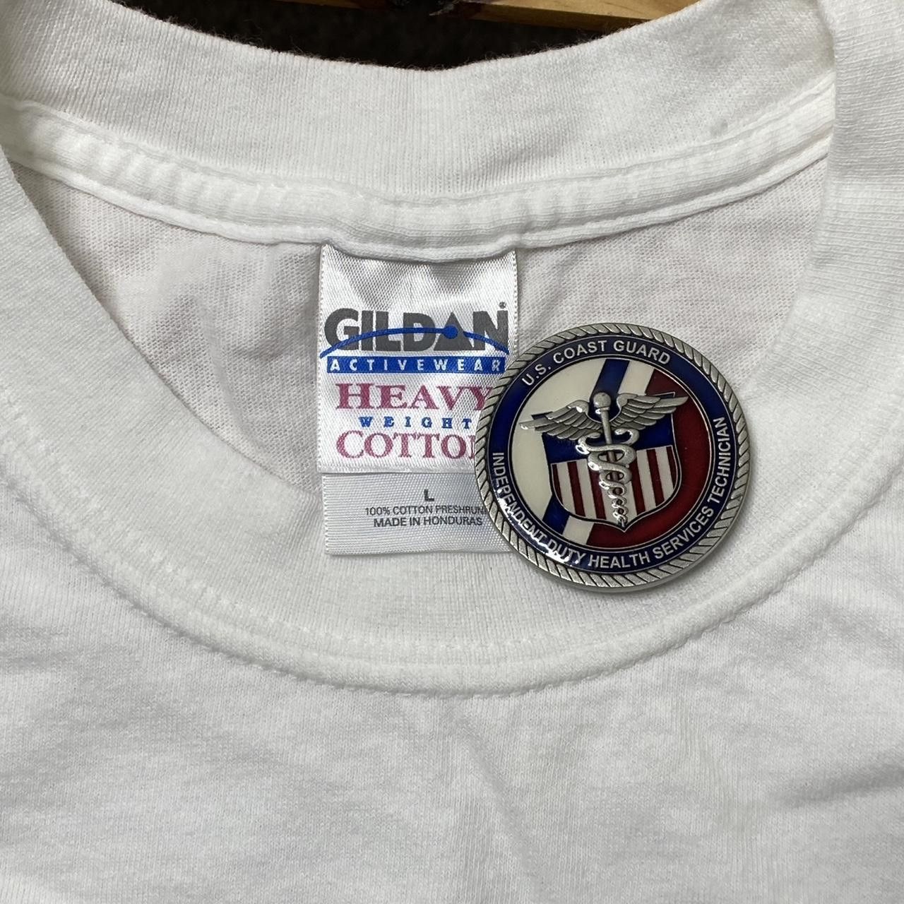 Gildan Vintage Bear Naked White Funny Nature Tee Size Large Size US L / EU 52-54 / 3 - 3 Thumbnail