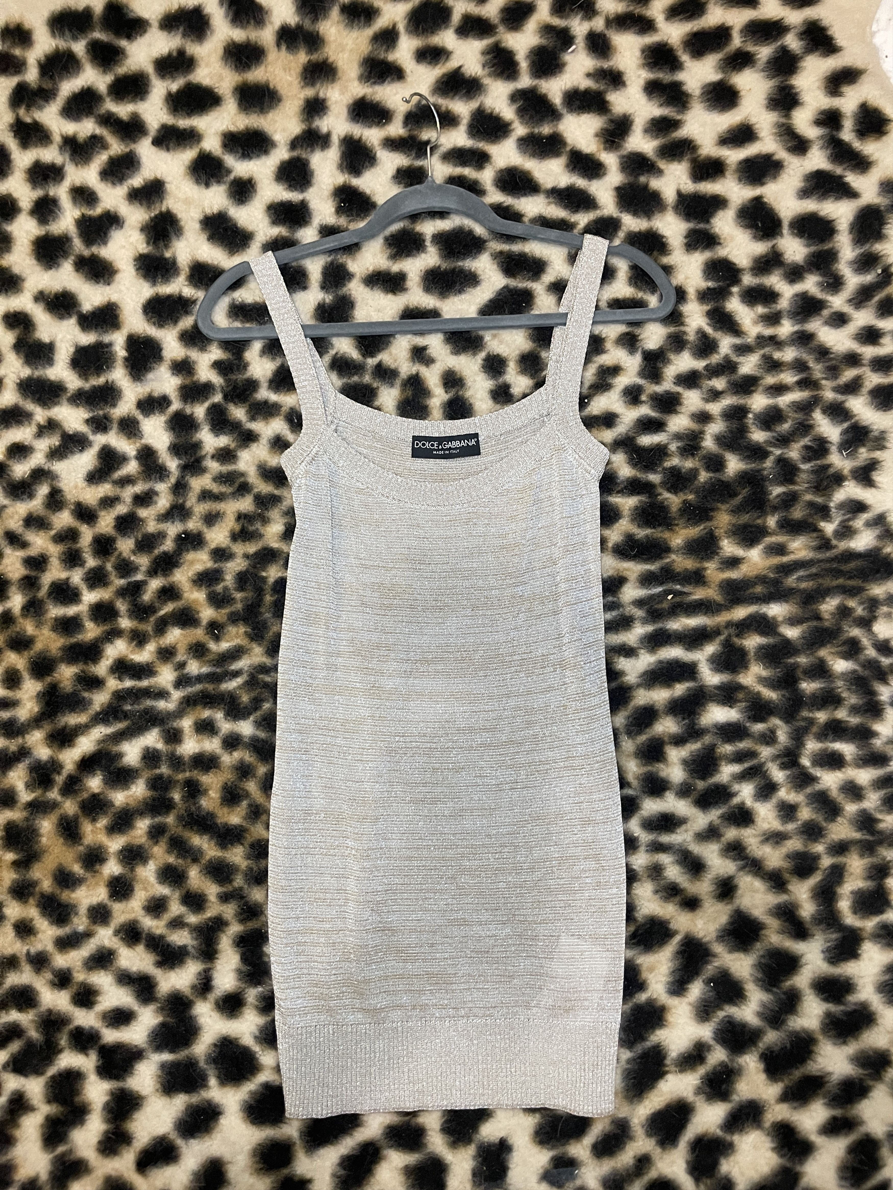 Dolce & Gabbana Dolce & Gabbana Metallic Mini Dress Size XS / US 0-2 / IT 36-38 - 1 Thumbnail