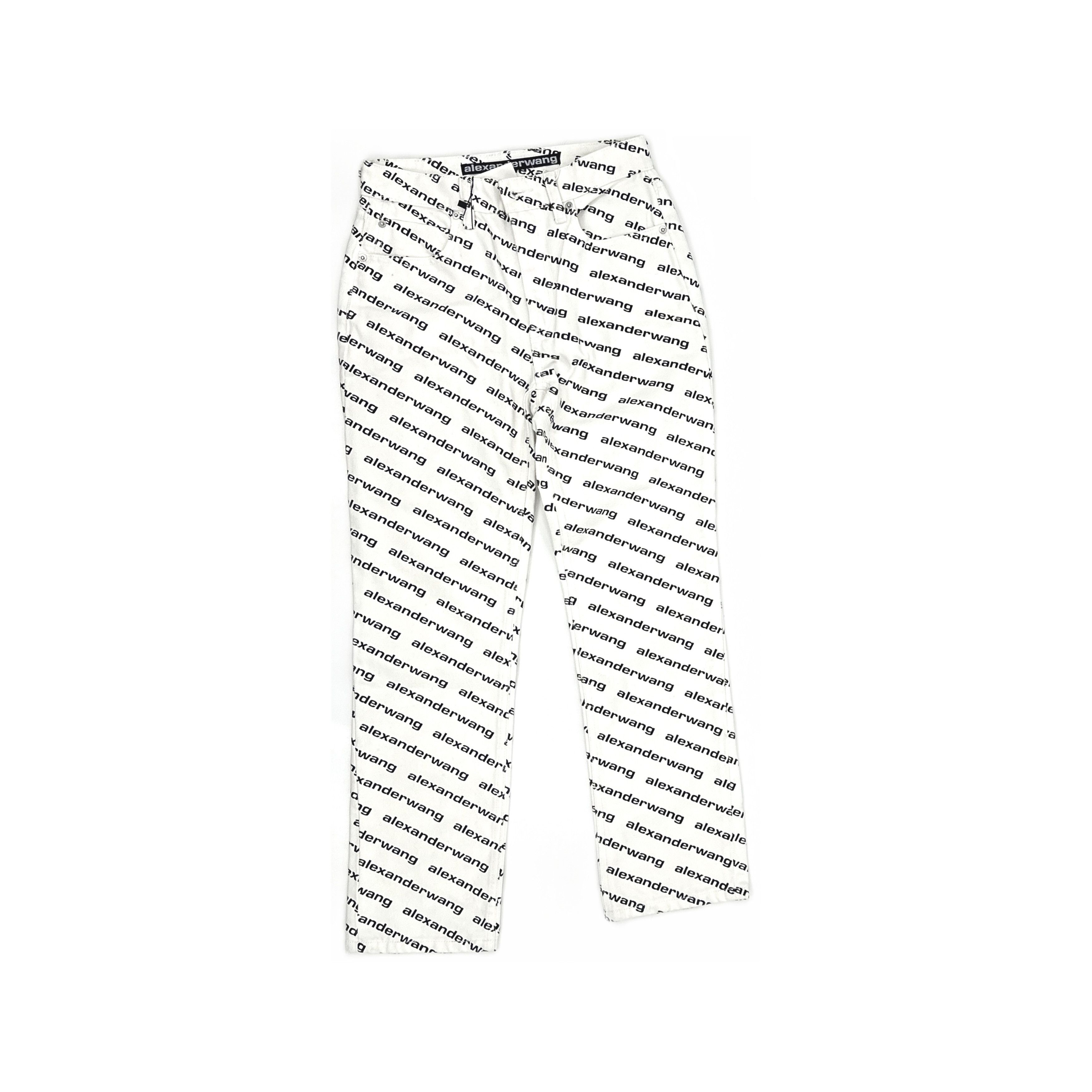 Alexander Wang Alexander Wang Logo Print High Rise Jeans Size 26 Size 26" / US 2 / IT 38 - 1 Thumbnail