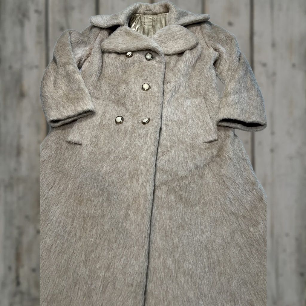 Vintage VINTAGE Lama Jacket Women’s 42 Long Garantiert Echtes Florgewebe Size M / US 6-8 / IT 42-44 - 1 Thumbnail
