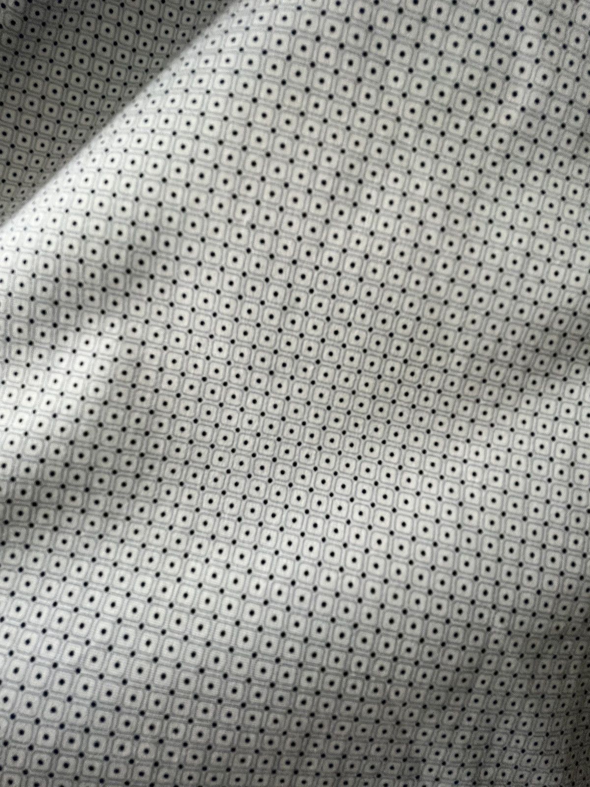 Egara Egara 16 36/37 Tall White patterned slim fit dress shirt Size US L / EU 52-54 / 3 - 3 Thumbnail