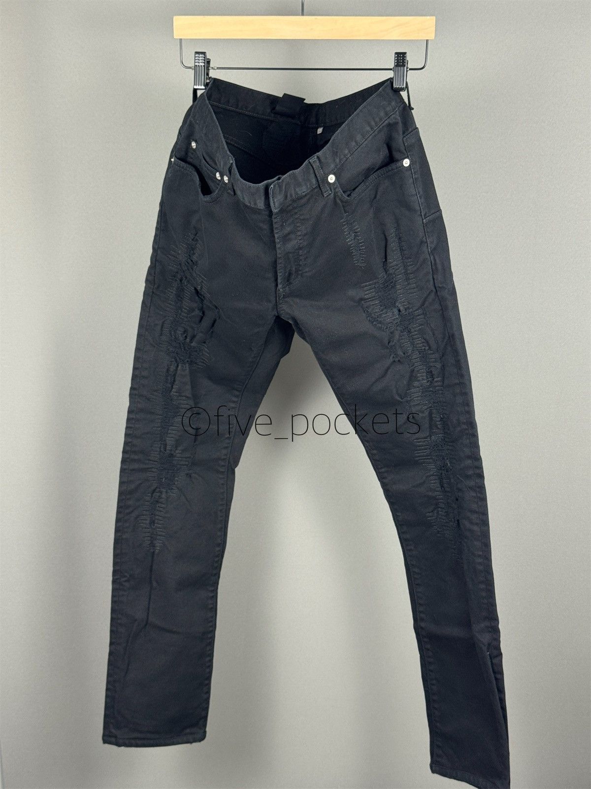 Dior 2013 Dior Homme Only For Japan Distressed Denim Jeans Size US 33 - 2 Thumbnail