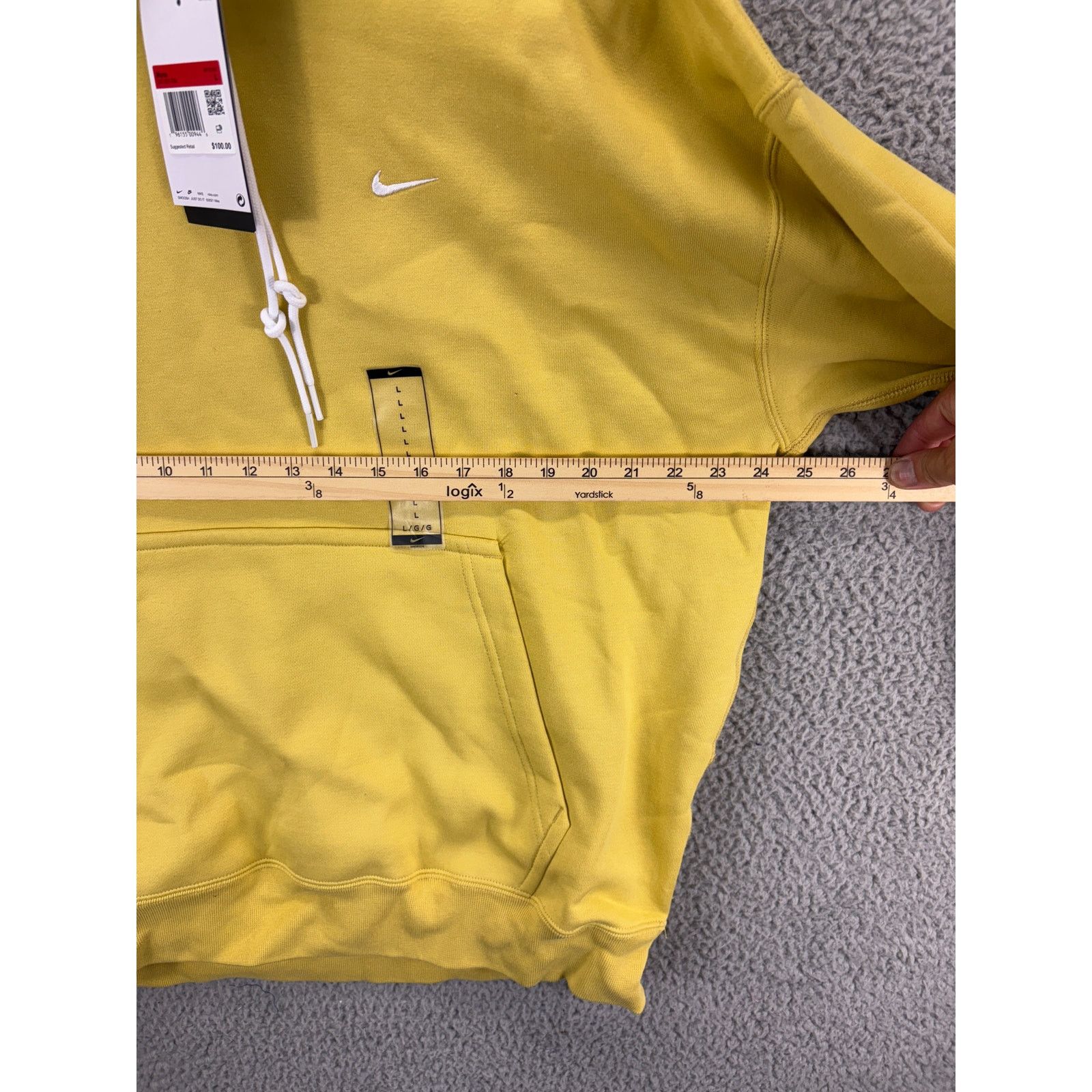 Nike Nike Solo Swoosh Fleece Heavyweight Pullover Hoodie Mens L Size US L / EU 52-54 / 3 - 4 Thumbnail