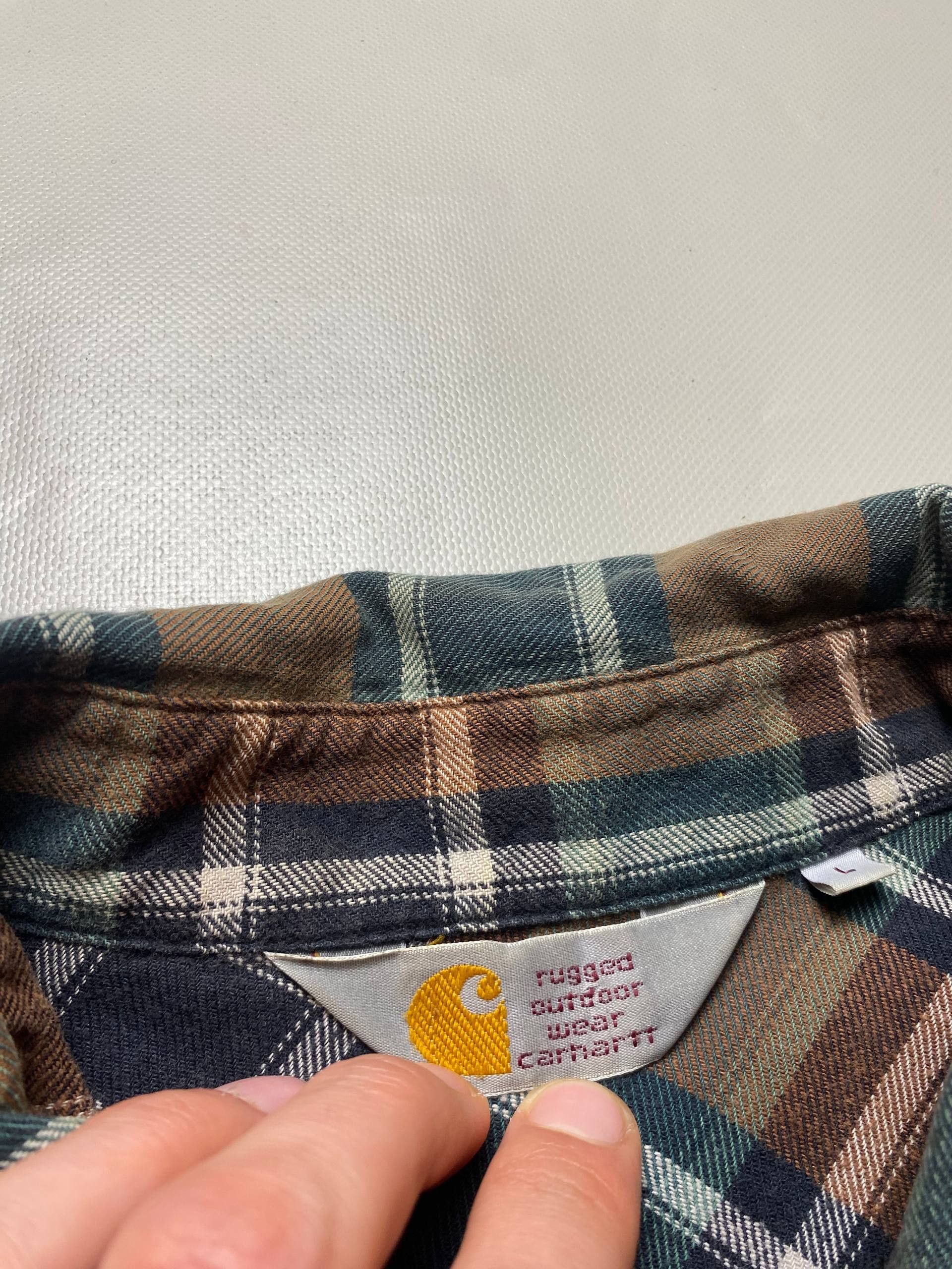 Carhartt Vintage Carhartt Shirts Button Ups Size US L / EU 52-54 / 3 - 3 Thumbnail