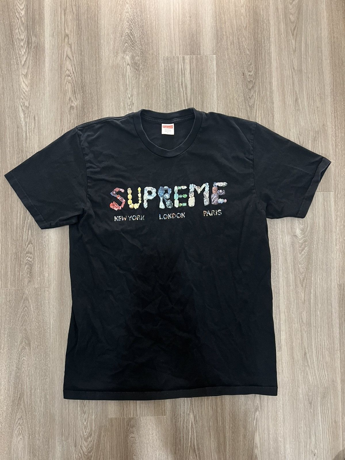 Supreme × Vintage Supreme Rocks Tee Black Size L Size US L / EU 52-54 / 3 - 2 Thumbnail