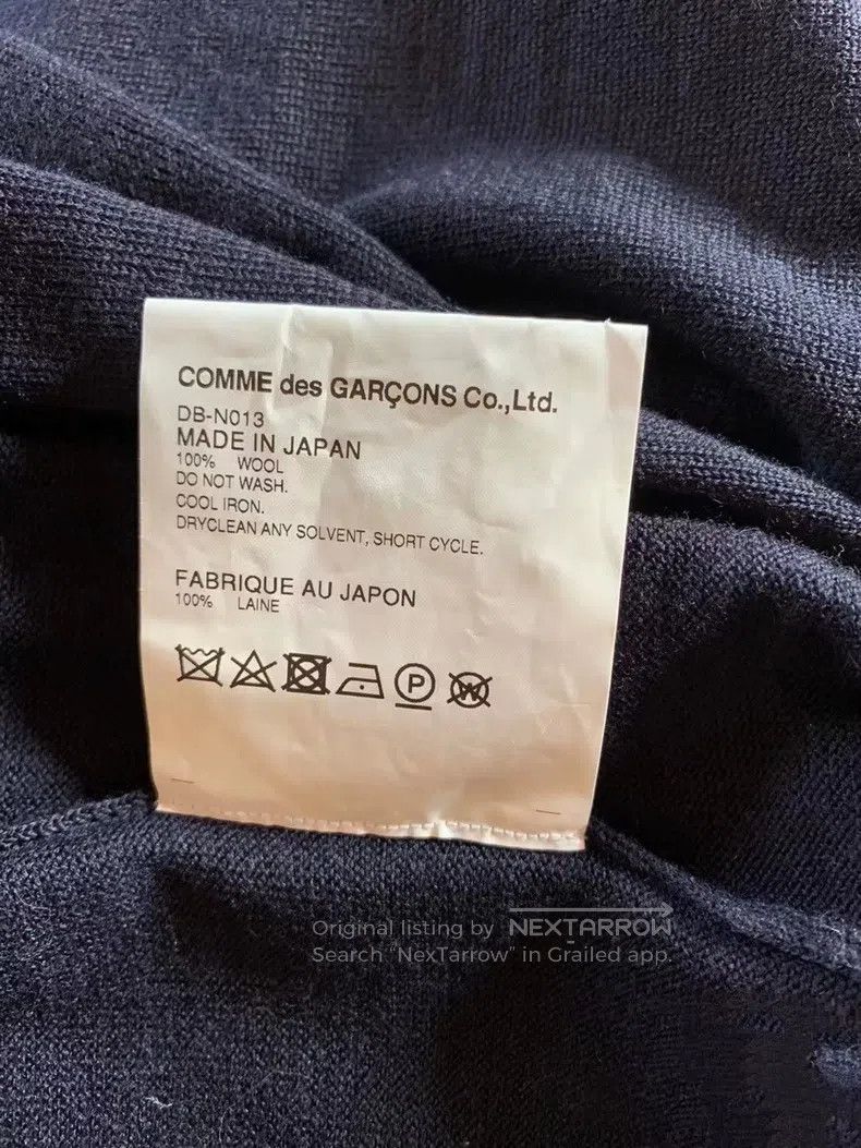 Comme des Garcons Comme des Garcons Wool Knit Cardigan Navy Blue Size M / US 6-8 / IT 42-44 - 5 Thumbnail