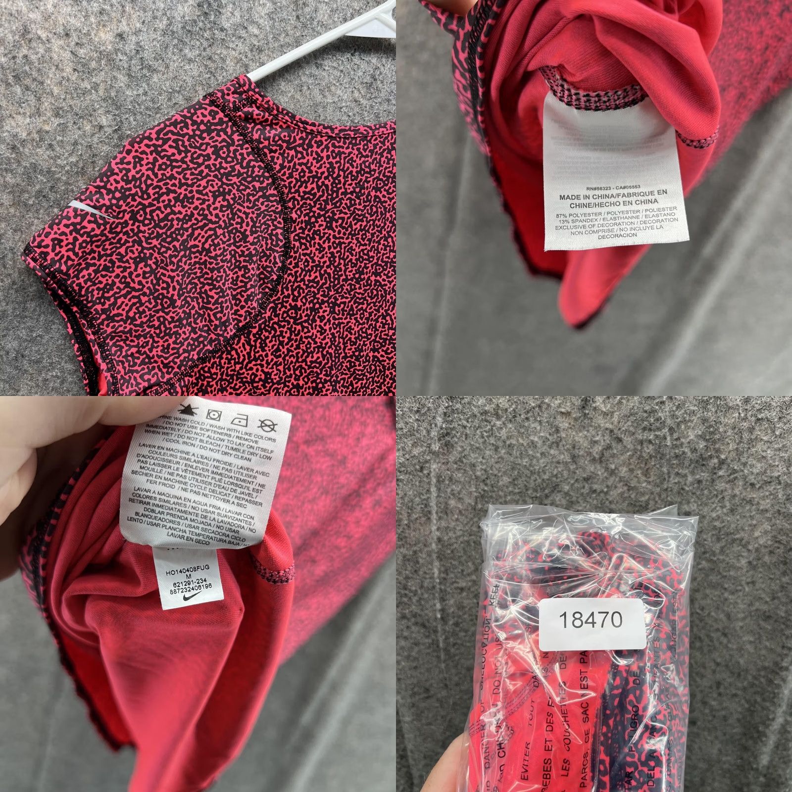 Nike Nike Shirt Women Medium Pink Athletic Dri Fit Polyester Tennis Short Sleeve Round Neck Training Size M / US 6-8 / IT 42-44 - 8 Thumbnail